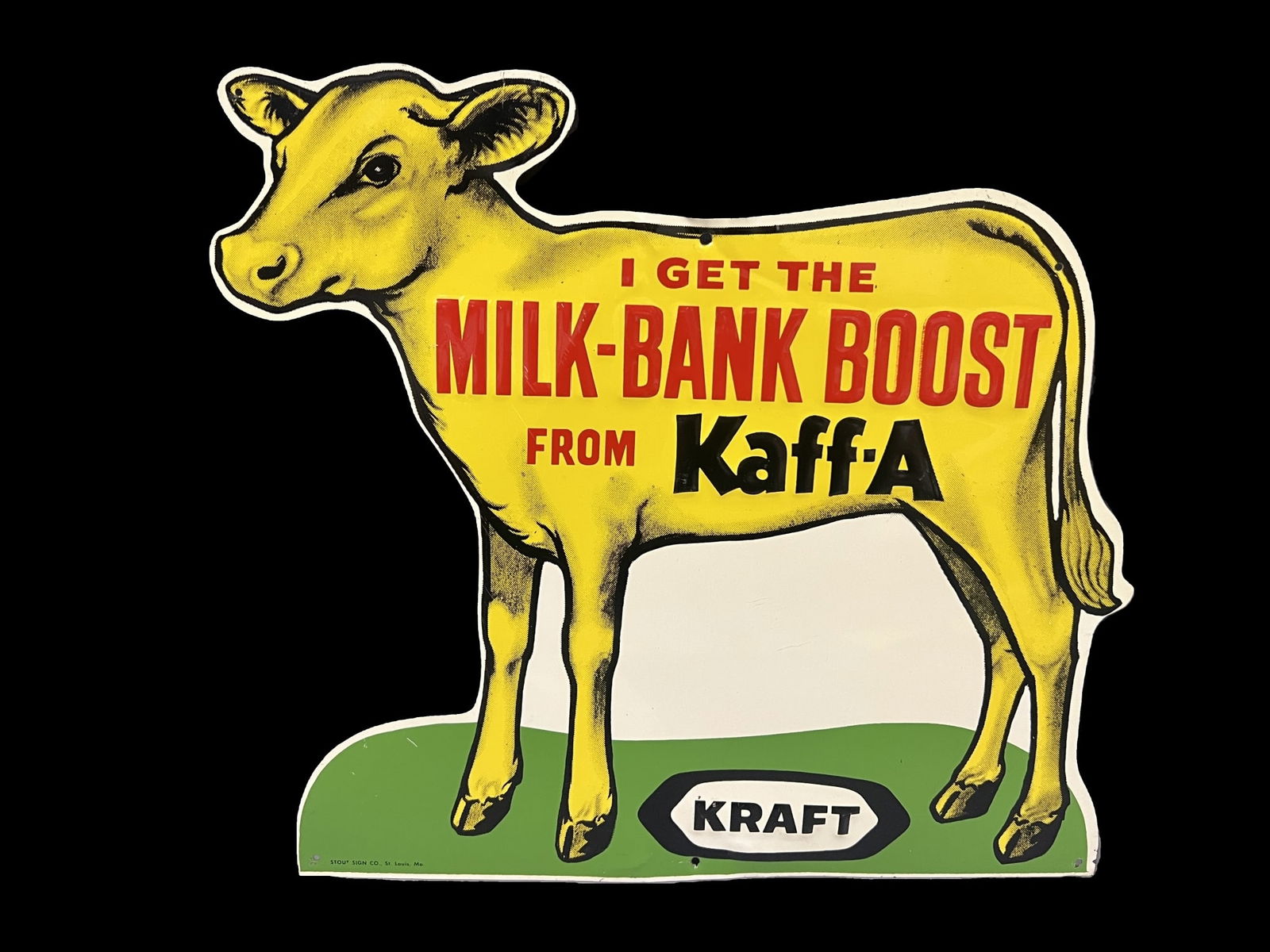 Kraft milk bank boost farming tin metal sign (1 of 1)