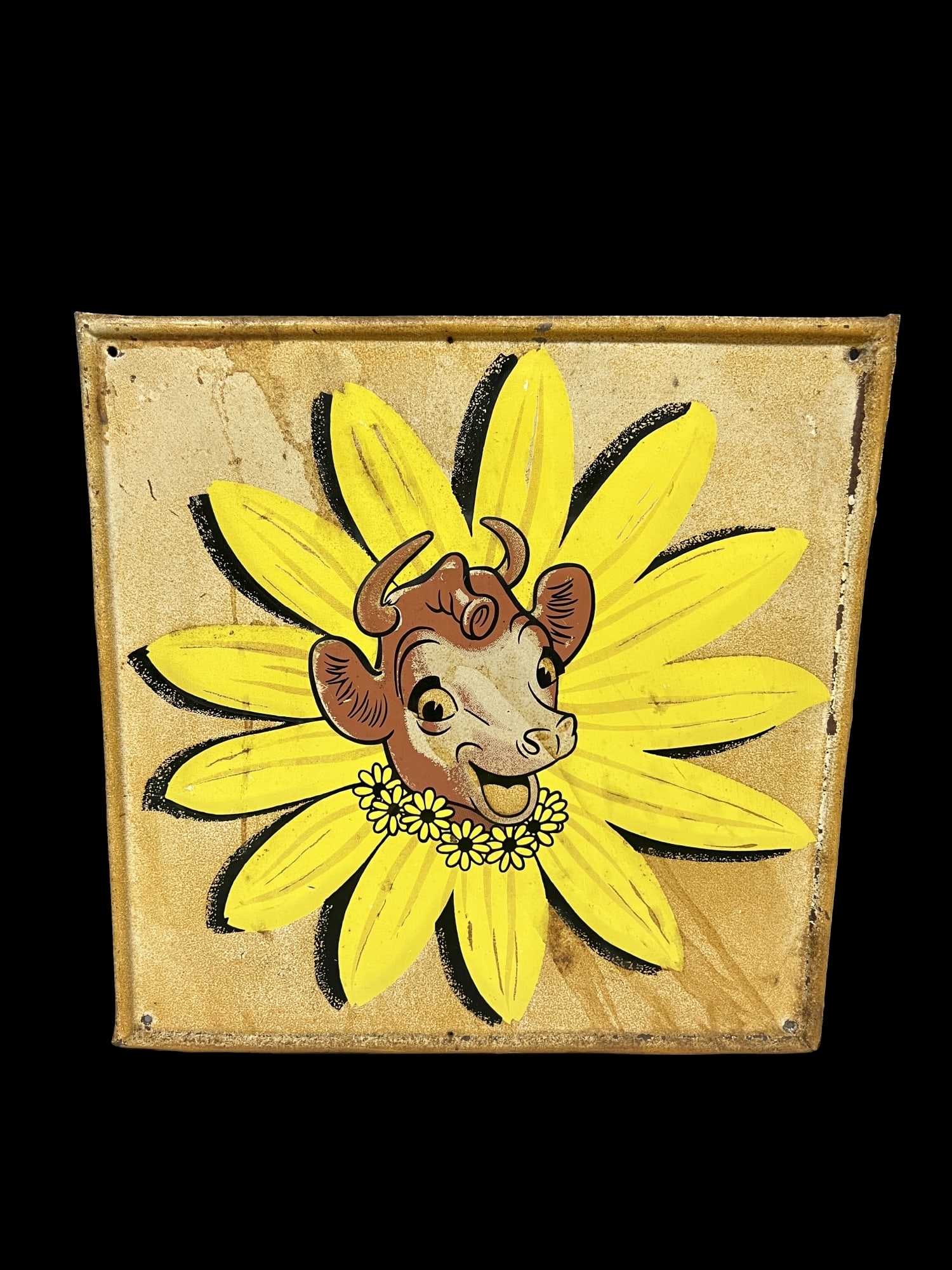 Elsie cow milk tin metal milk sign (1 of 1)