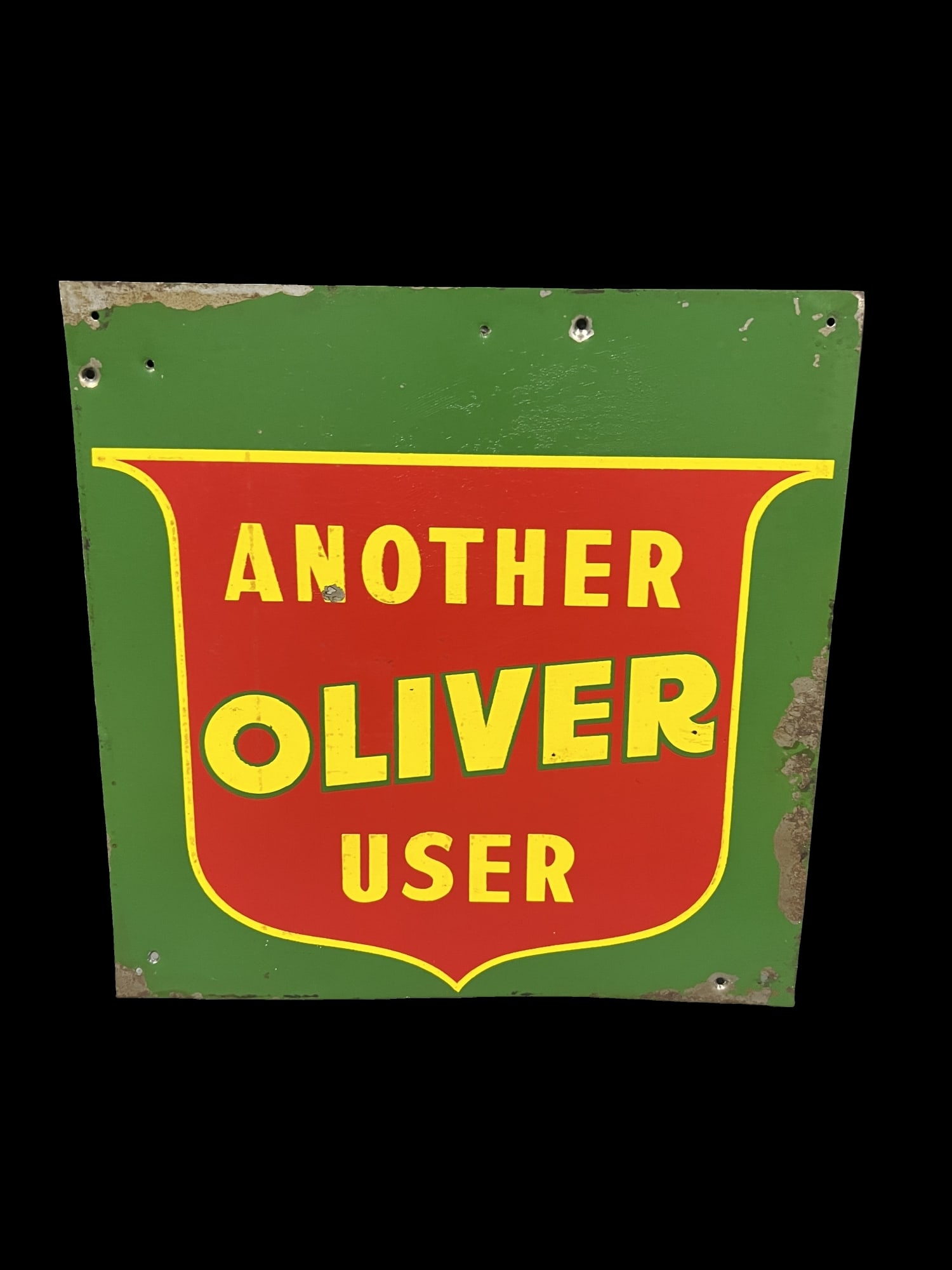 Another Oliver user tin metal sign (1 of 1)