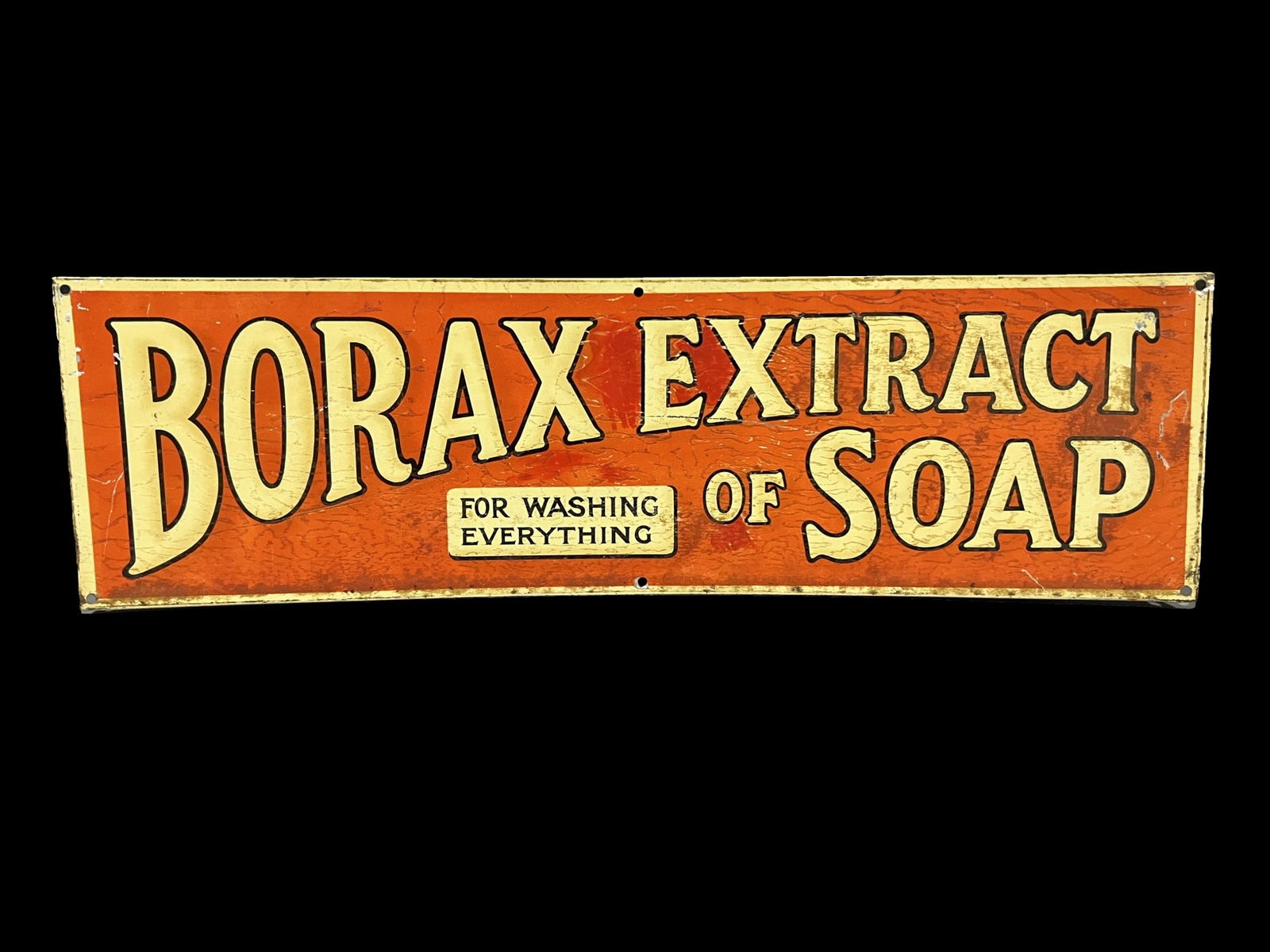 Borax Extract soap tin metal sign (1 of 1)
