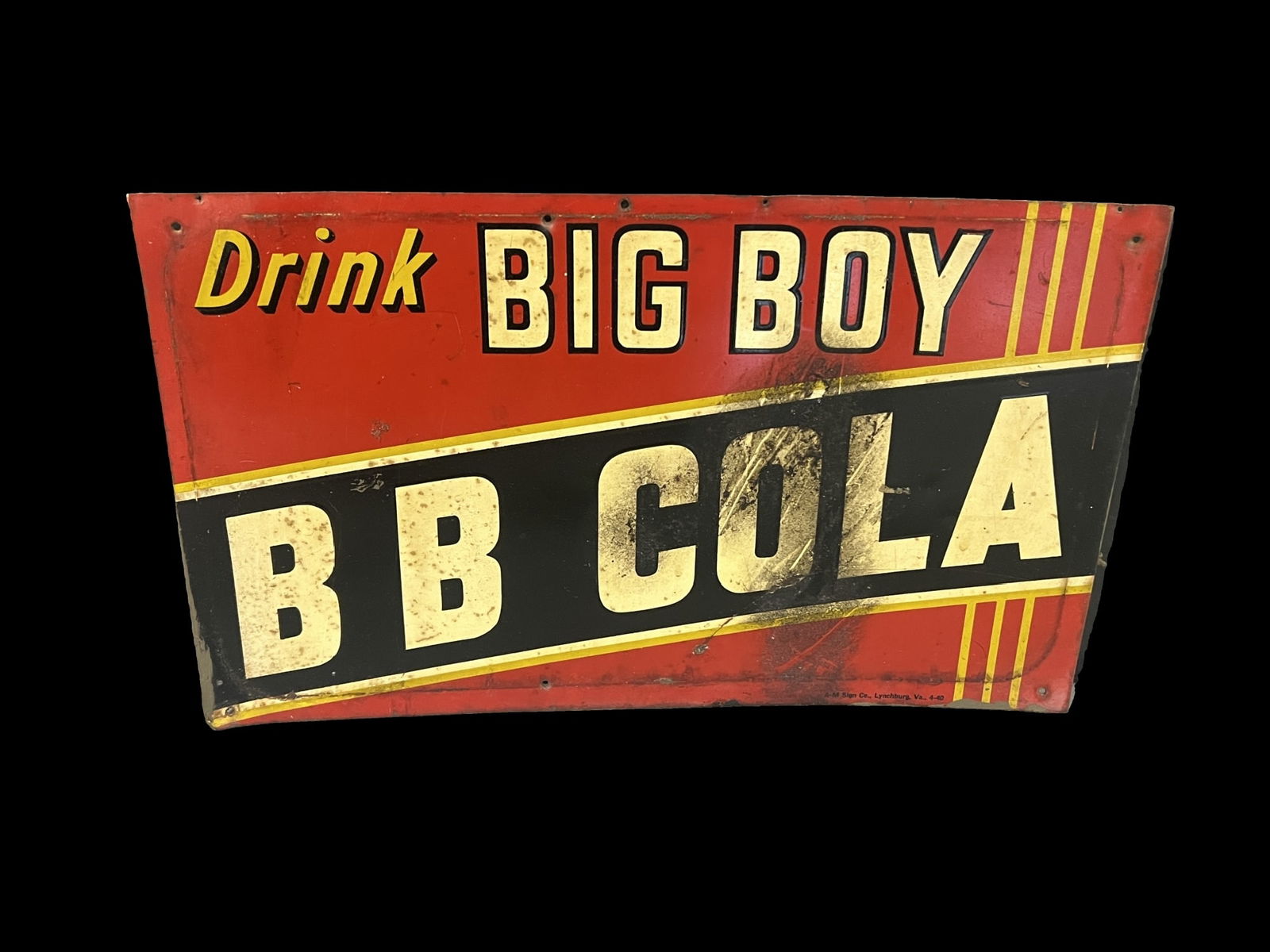 BigBoy bb cola tin metal soda sign (1 of 1)