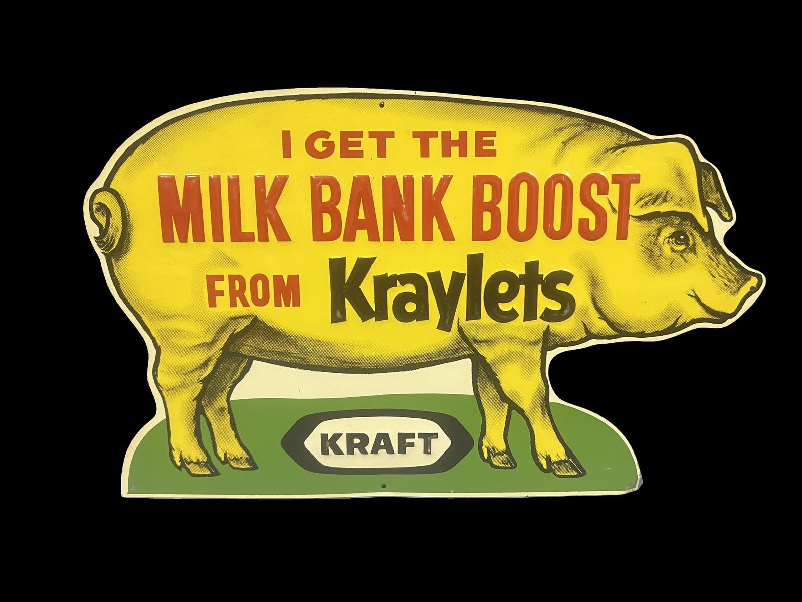 Kraft milk bank boost farming tin metal sign (1 of 1)