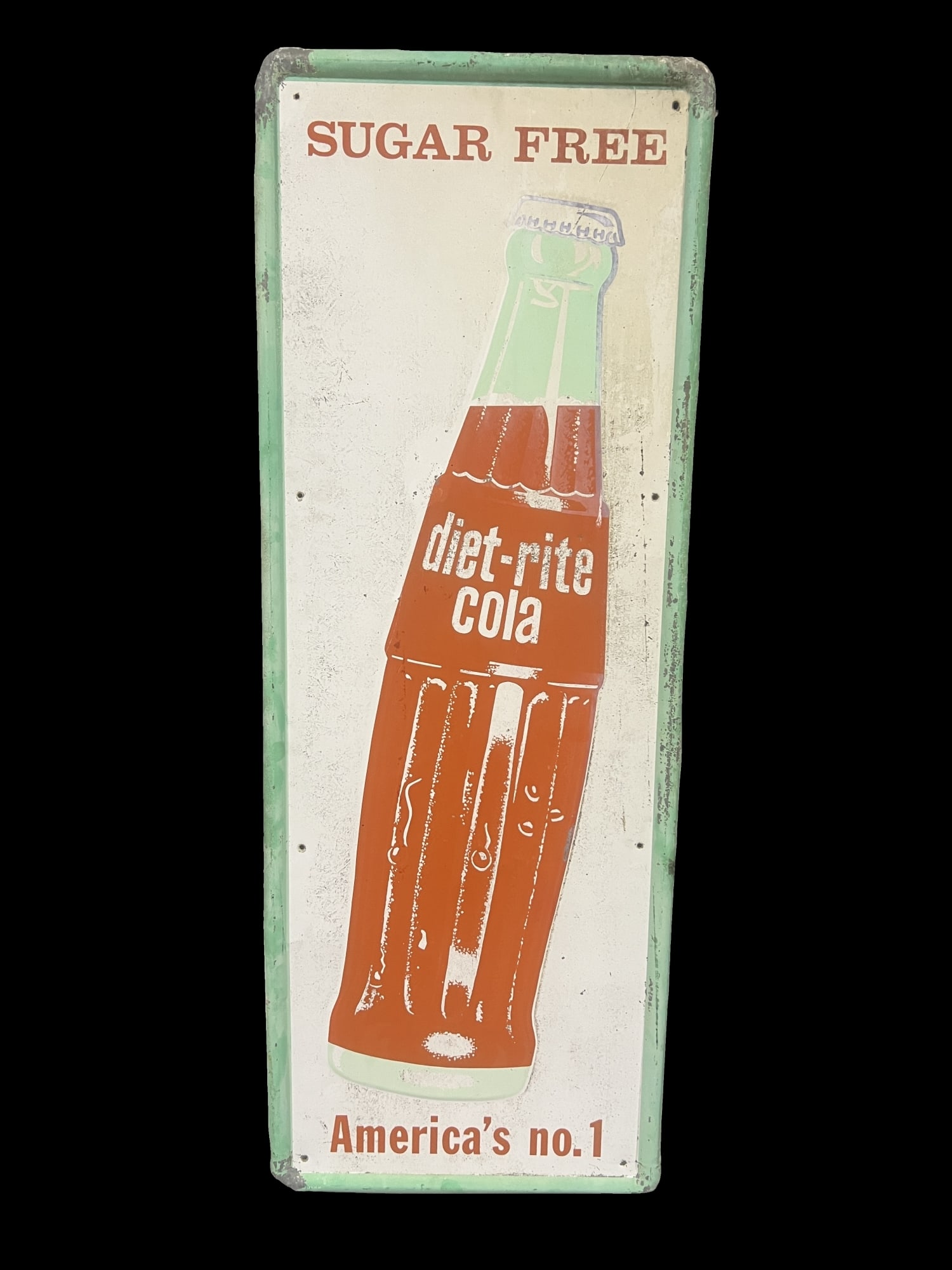 Diet Rite cola tin metal soda sign (1 of 1)