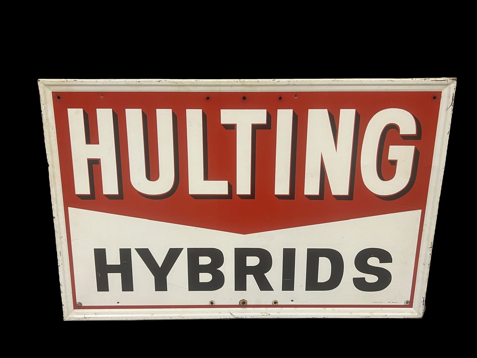Hulting Hybrids tin metal farming sign (1 of 1)