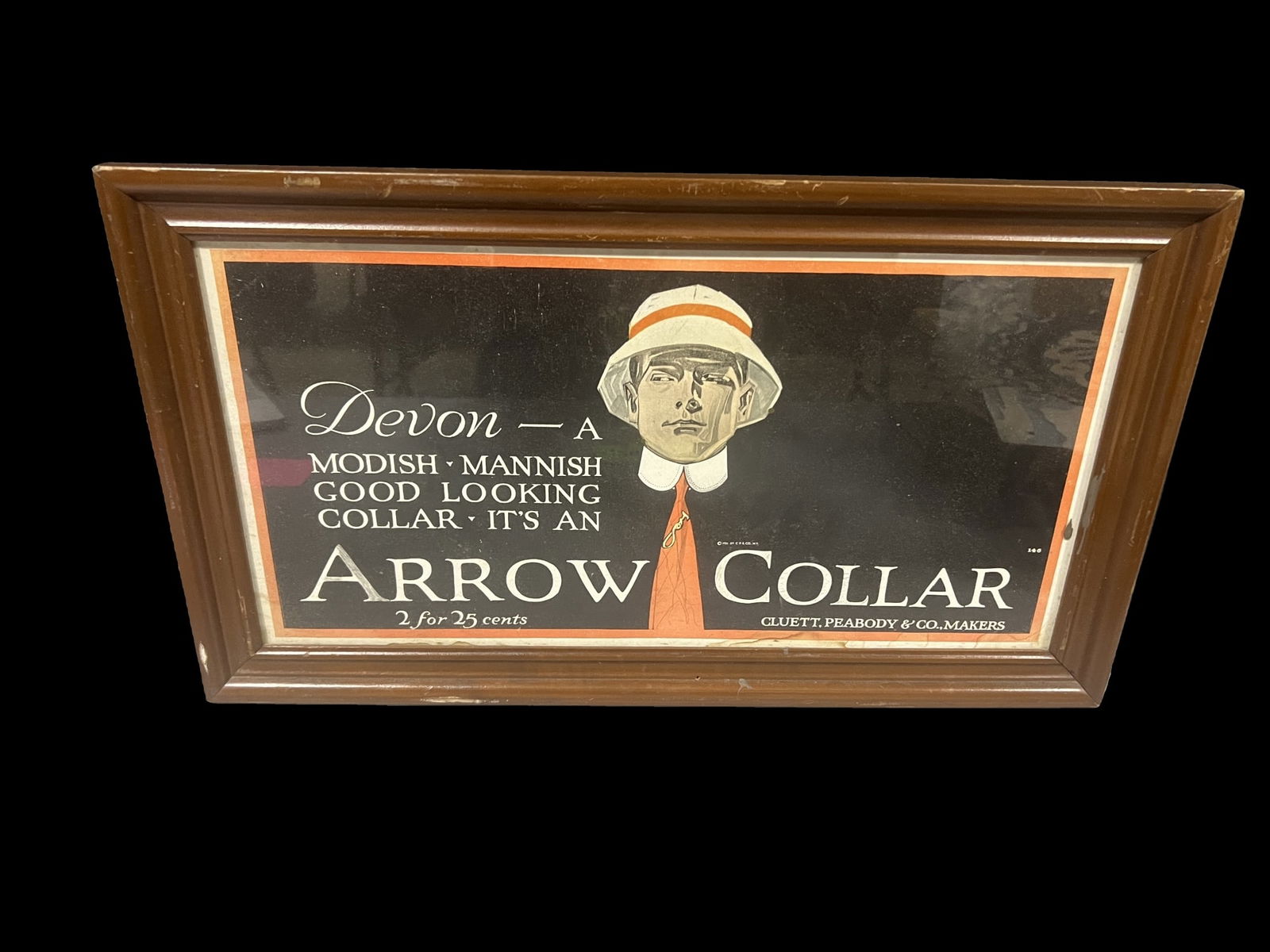 Arrow Collar modish mannish framed sign (1 of 1)