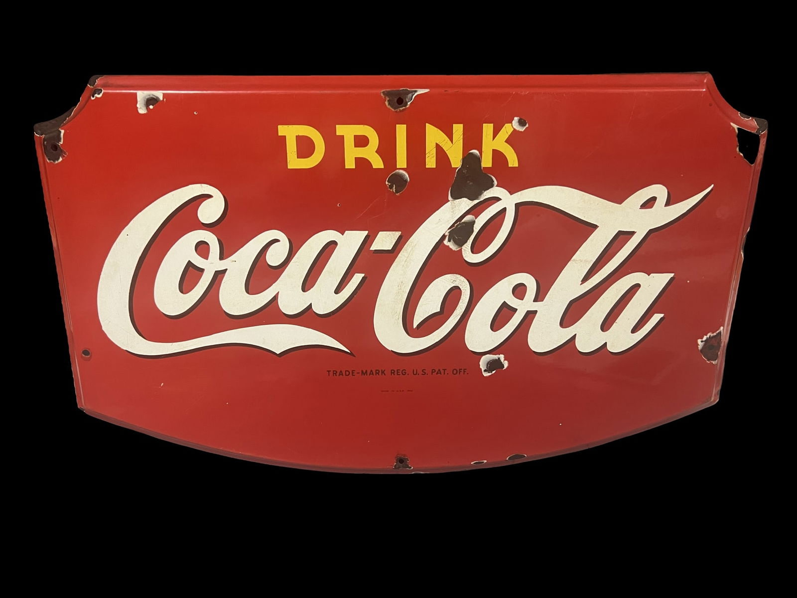 Drink Coca Cola Coke porcelain sign (1 of 1)