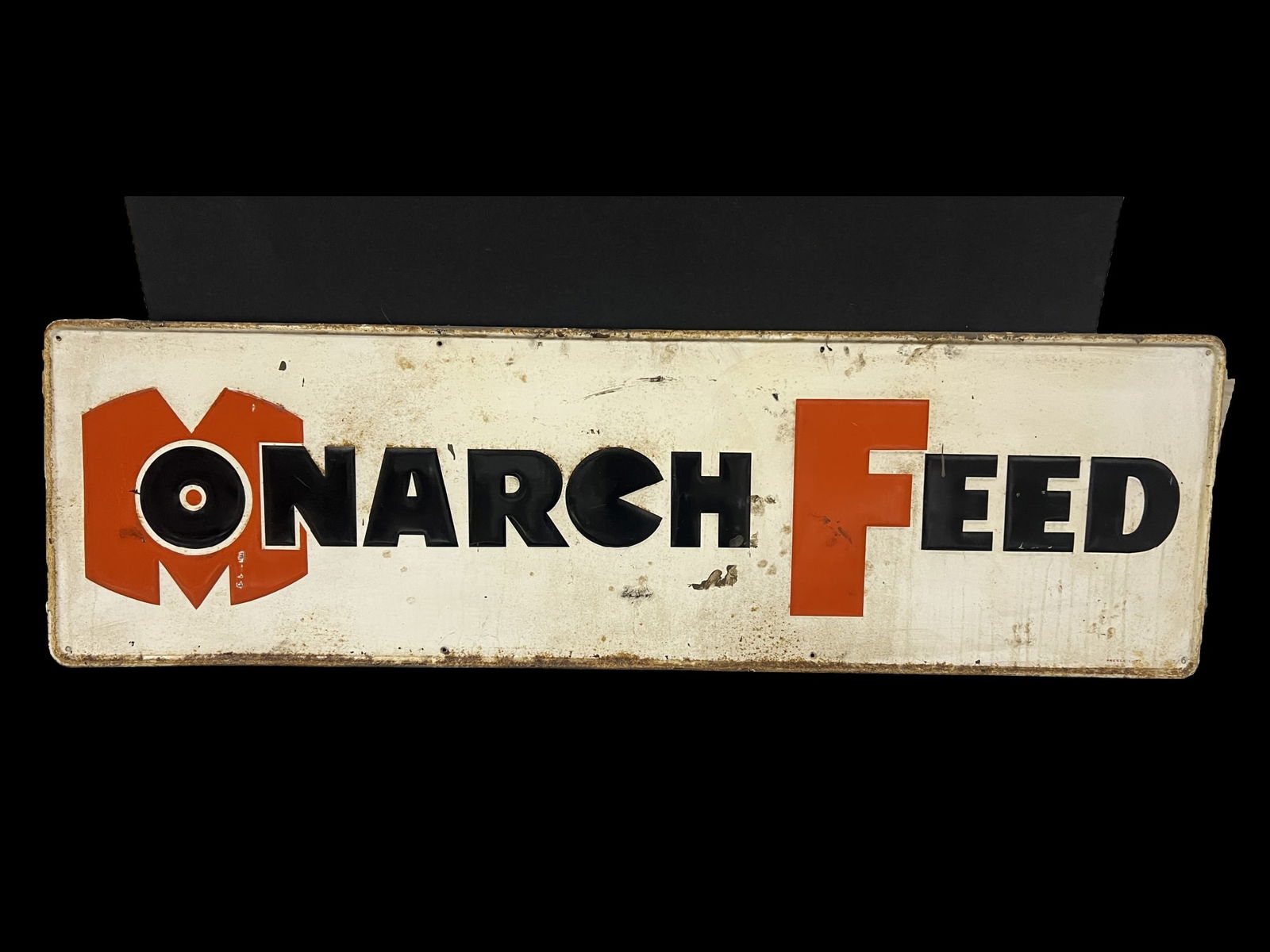 Monarch Feed farming tin metal sign (1 of 1)