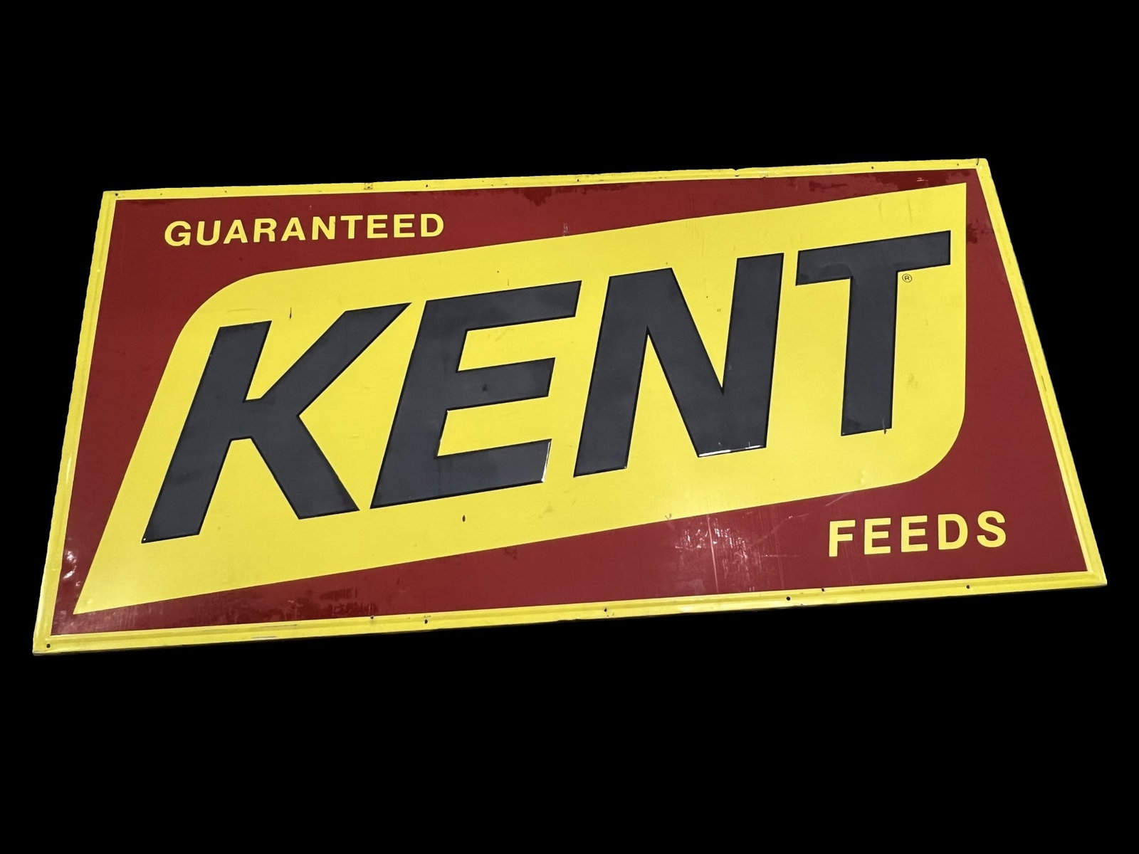 Huge Kent Feeds farming tin metal sign (1 of 1)