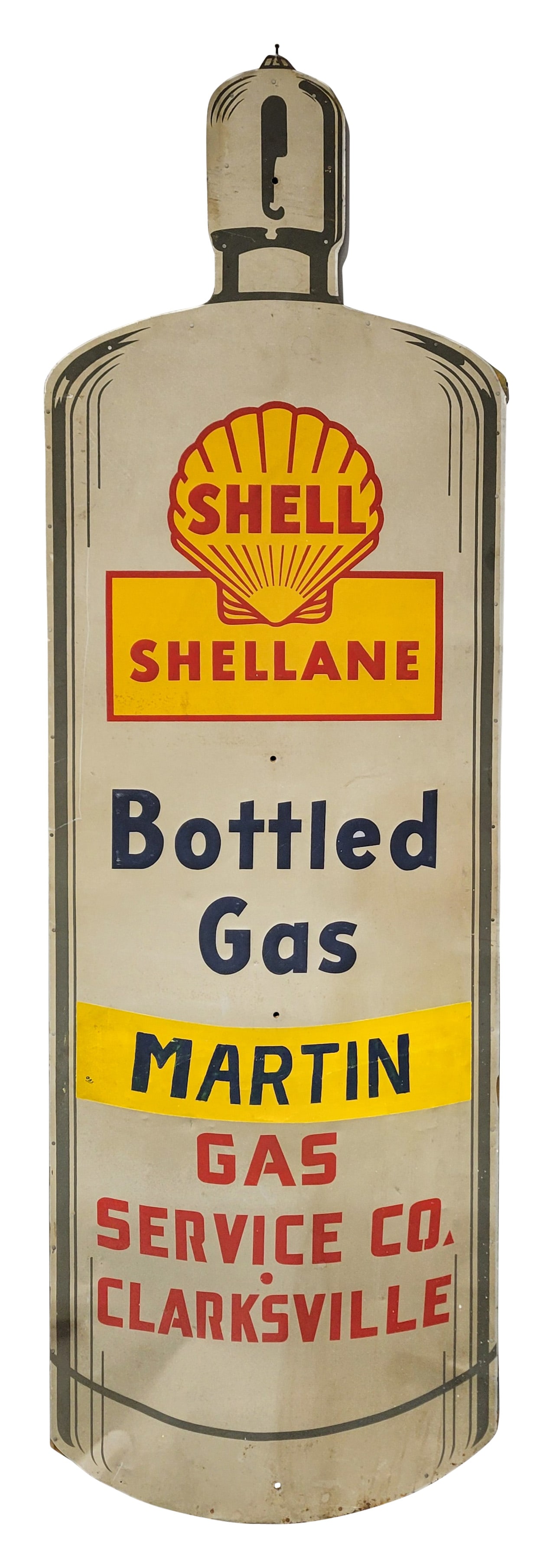 Shellane Bottled Gas Service Co. Clarksville Die Cut Reflective 8' SST Sign w/ Logo (1 of 5)