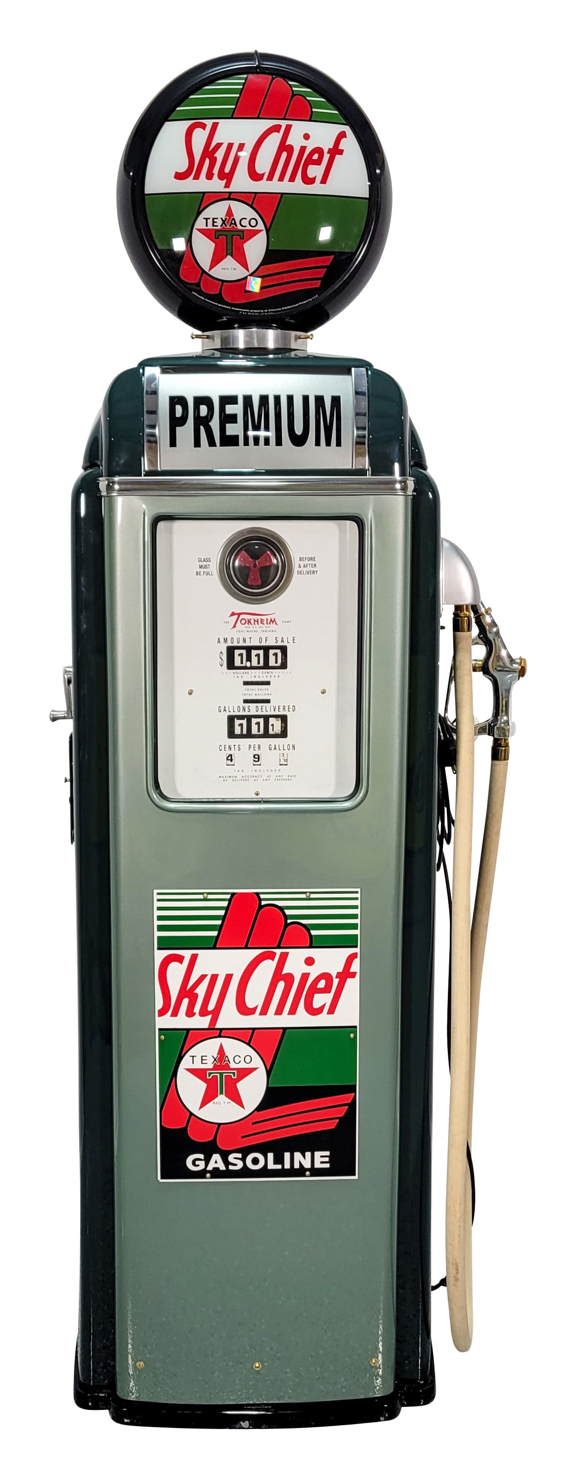 Tokheim Model #39 Computing Gas Pump Texaco Sky Chief Gasoline (1 of 4)