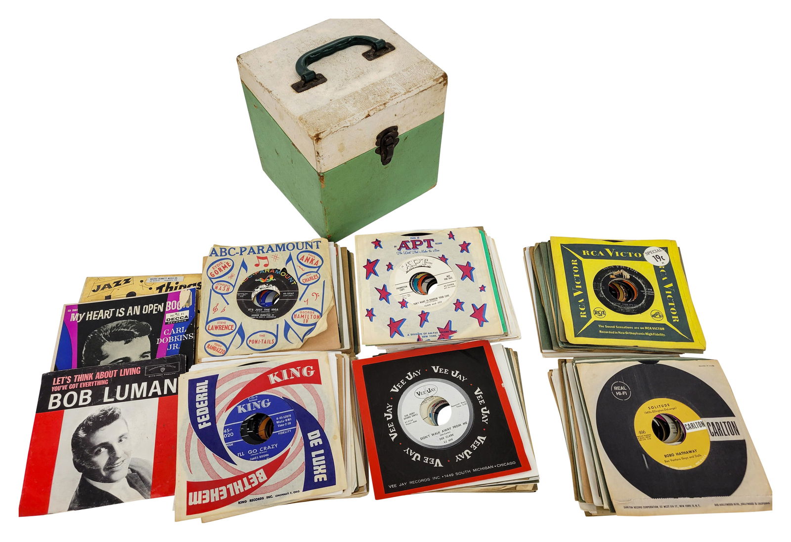 Collection of 1950's and 60's Rock n Roll, Doo-Wop, Rockabilly, Rhythm and Blues 45 rpm Records (1 of 13)