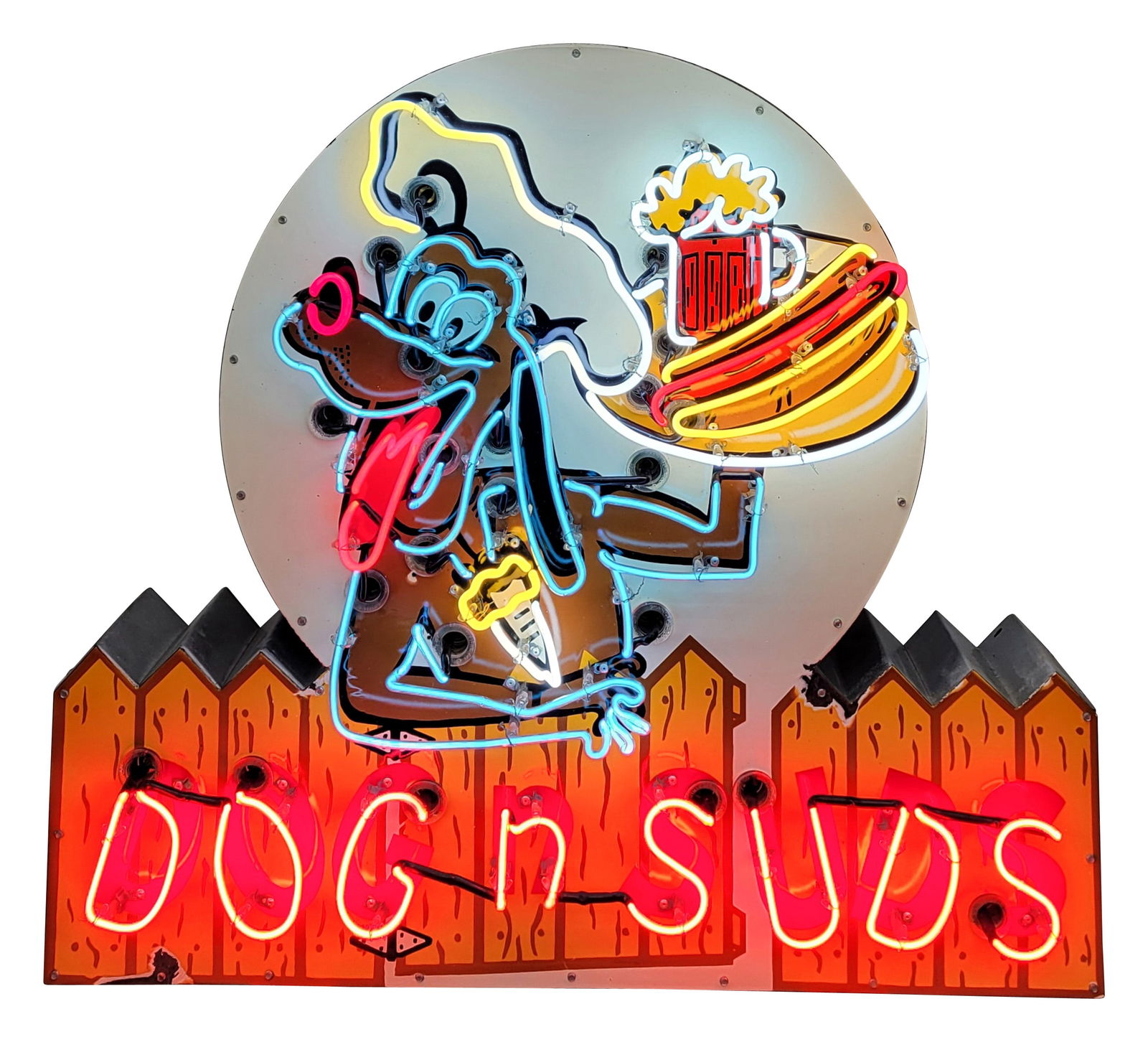 Dogs n Suds Die Cut SSP Neon Sign (1 of 3)