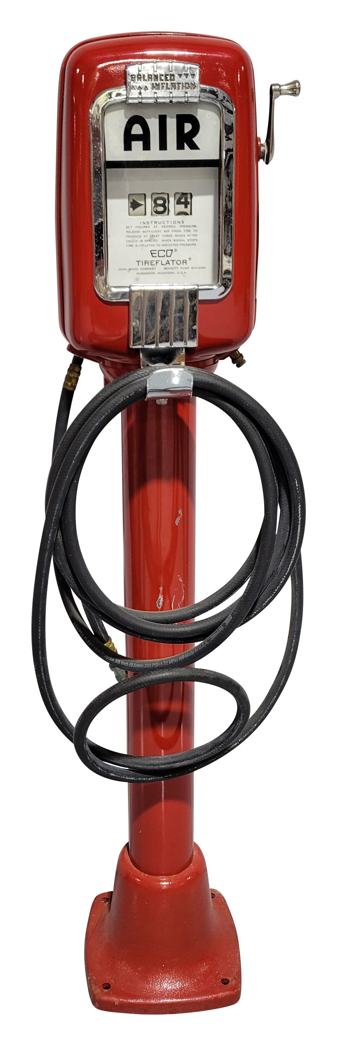 Restored ECO Tireflator Air Meter Model 97 On Pedestal (1 of 4)