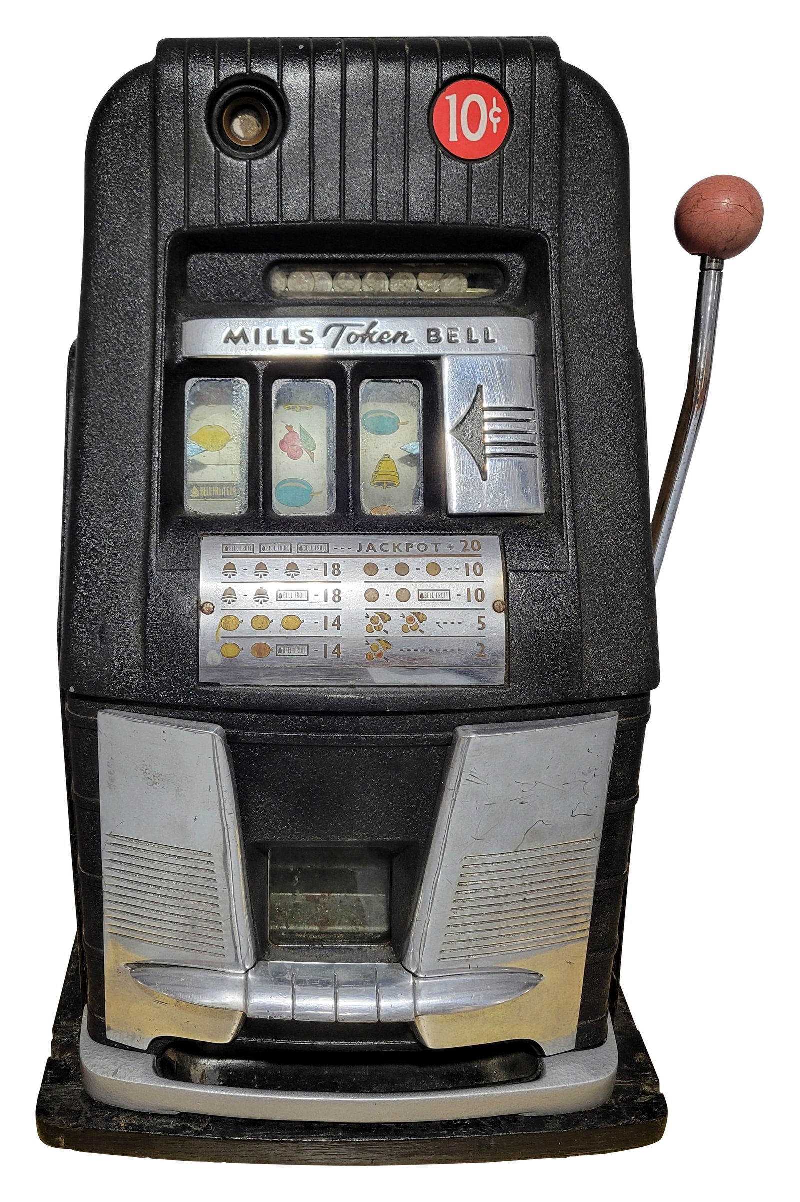 Mills Token Bell High Top 10 cent Slot Machine (1 of 3)