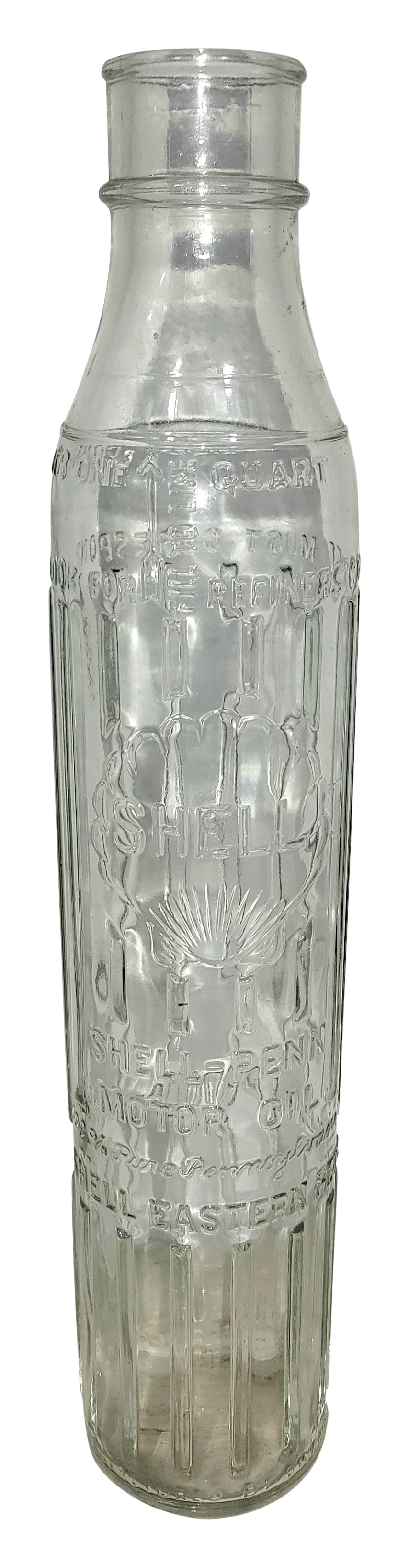 Shell Penn Motor Oil Embossed Oil Bottle (1 of 1)