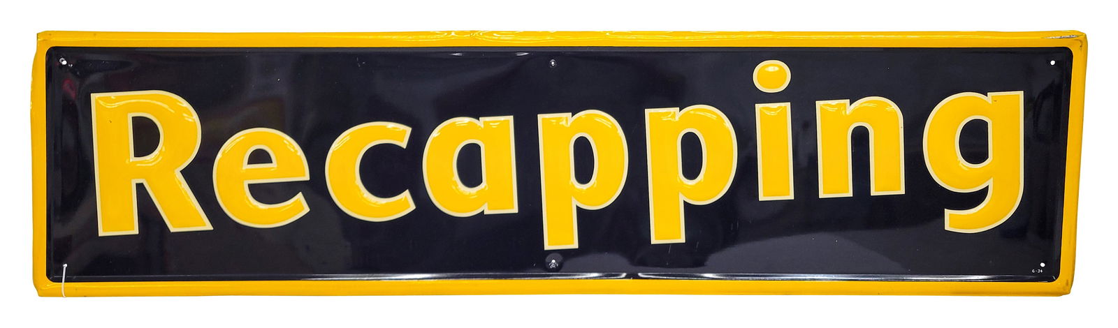 Gates Tires Recapping Horizontal Embossed SST Sign (1 of 2)