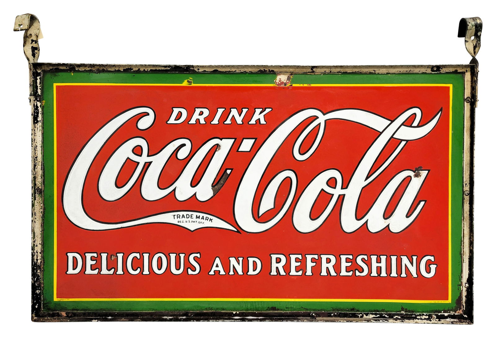 Drink Coca Cola "Delicious and Refreshing" DSP Sign w/ Frame (1 of 4)
