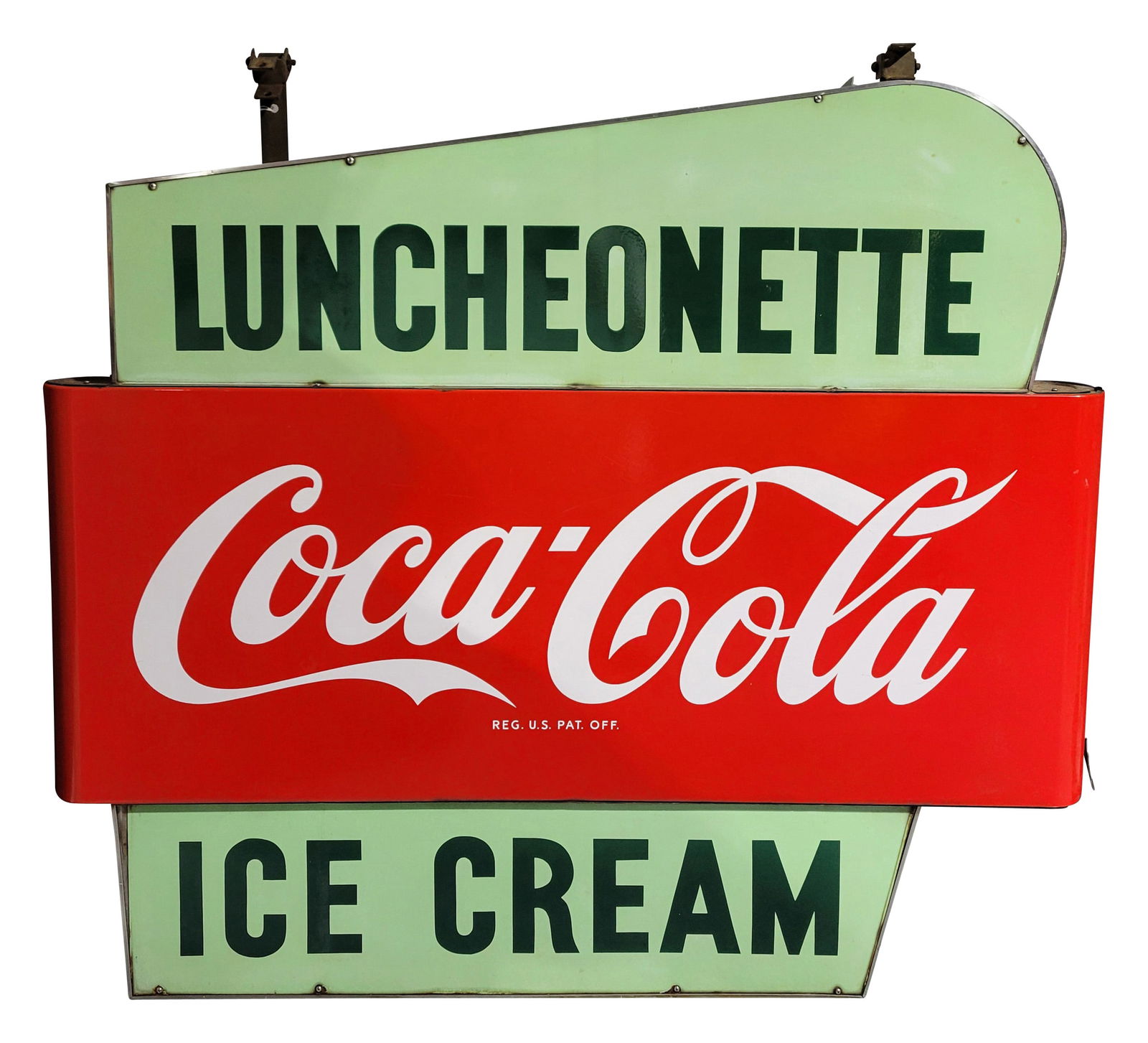 Coca Cola Luncheonette Ice Cream DSP Sign (1 of 4)