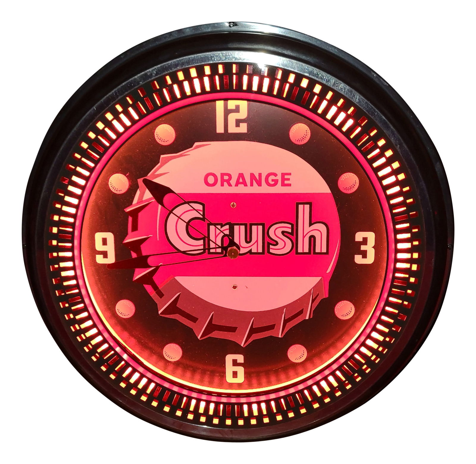 Orange Crush Neon Spinner Clock (1 of 3)