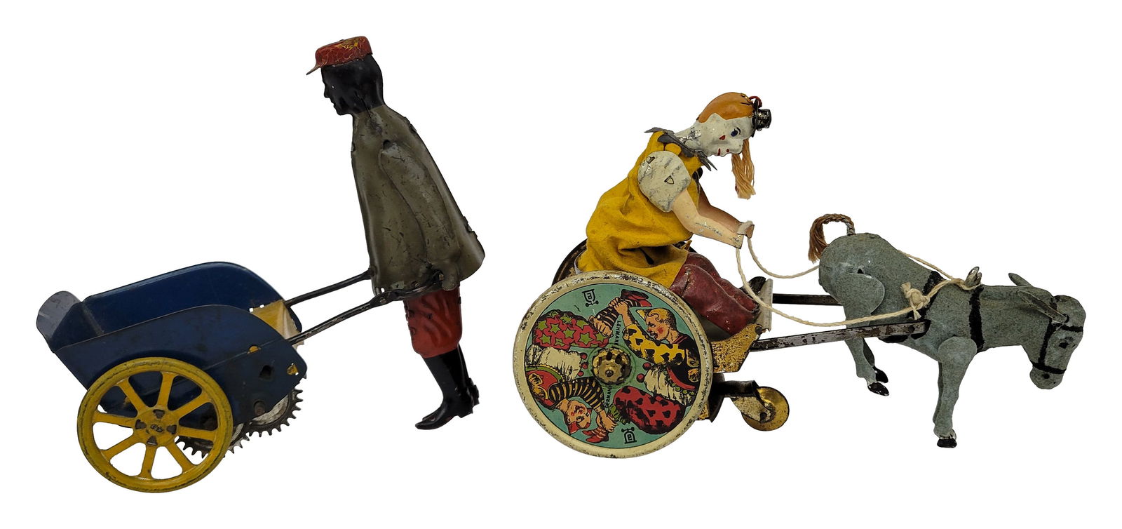 Lehmann Balky mule and Strauss Tip Top Porter Windup Tin Toys (1 of 4)