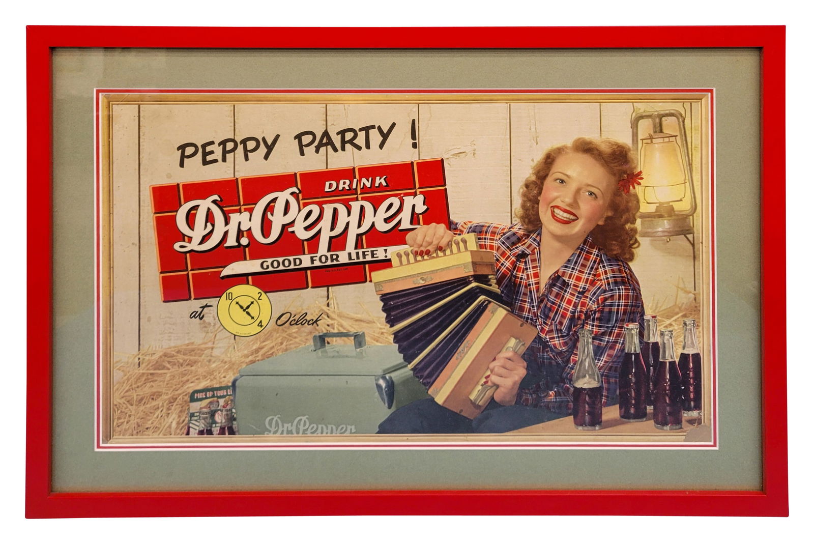 Drink Dr. Pepper "Good for Life" Peppy Party Framed Cardboard Sign (1 of 3)