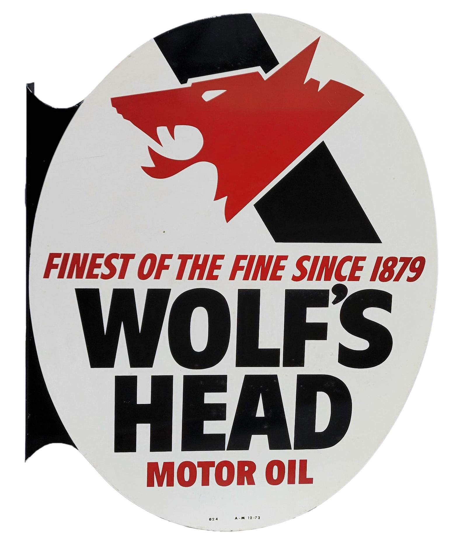 Wolfs Head Metal Flange Sign (1 of 3)