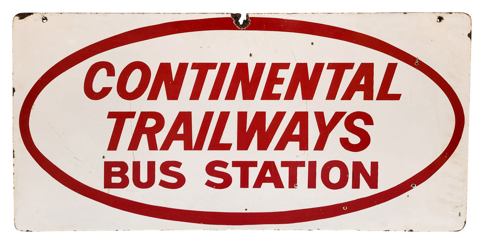 Continental Trailways Bus Station DSP Sign (1 of 2)