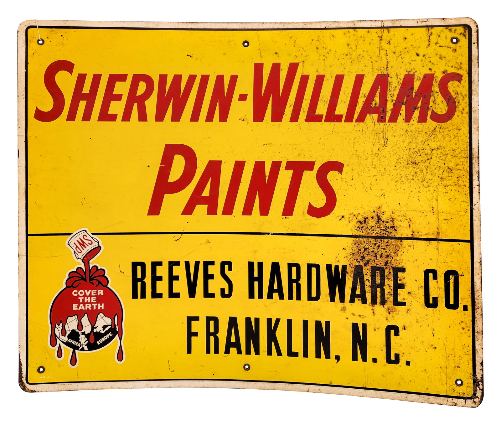 Sherwin Williams Paints Reeves Hardware Franklin NC SST Sign w/ Logo (1 of 2)
