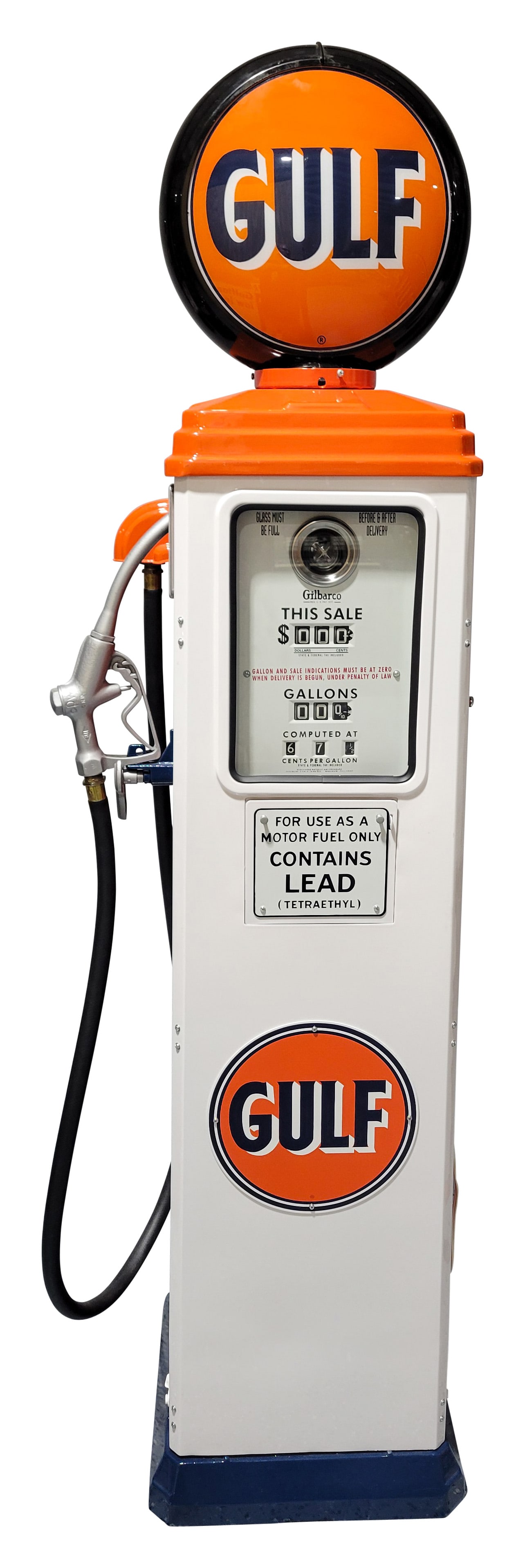 Gilbarco Model 101 Restored Gas Pump Gulf Gasoline (1 of 3)
