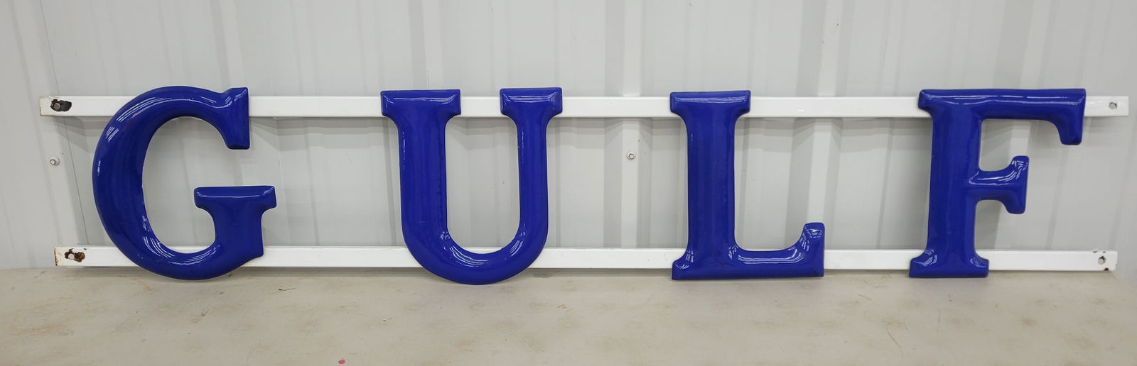 Gulf Gasoline Service Station 6.5' SSP Sign (1 of 2)
