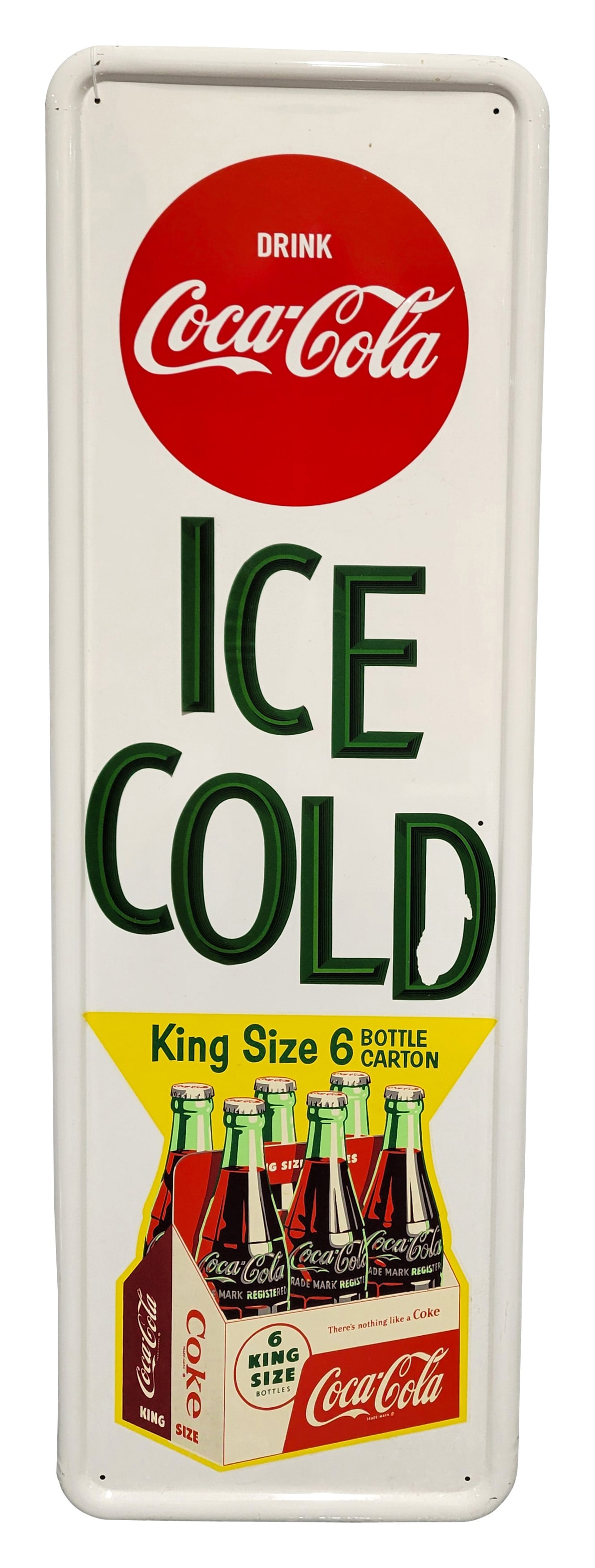 Drink Coca Cola Ice Cold King Size 6 Pack Sign (1 of 2)