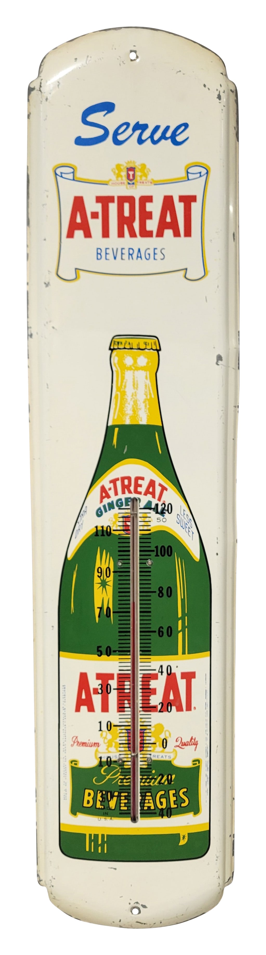 A-Treat Beverages Tin Thermometer (1 of 2)