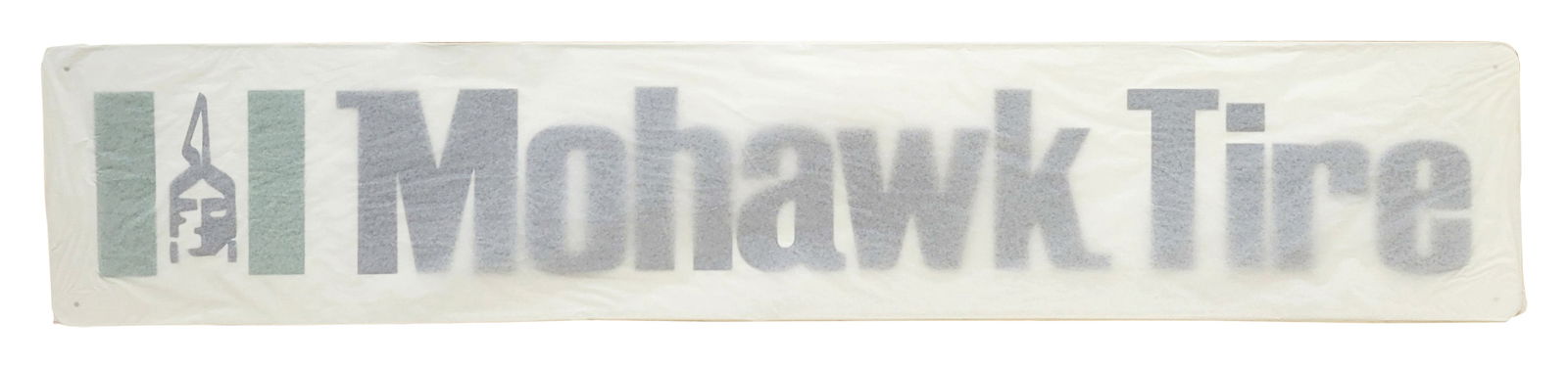 NOS Mohawk Tire Embossed SST Sign w/ Box (1 of 3)
