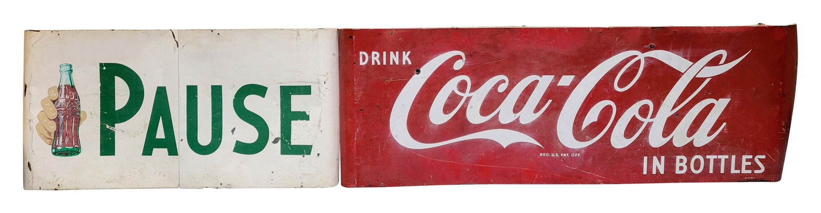 Pause Drink Coca Cola Metal Sign (1 of 2)