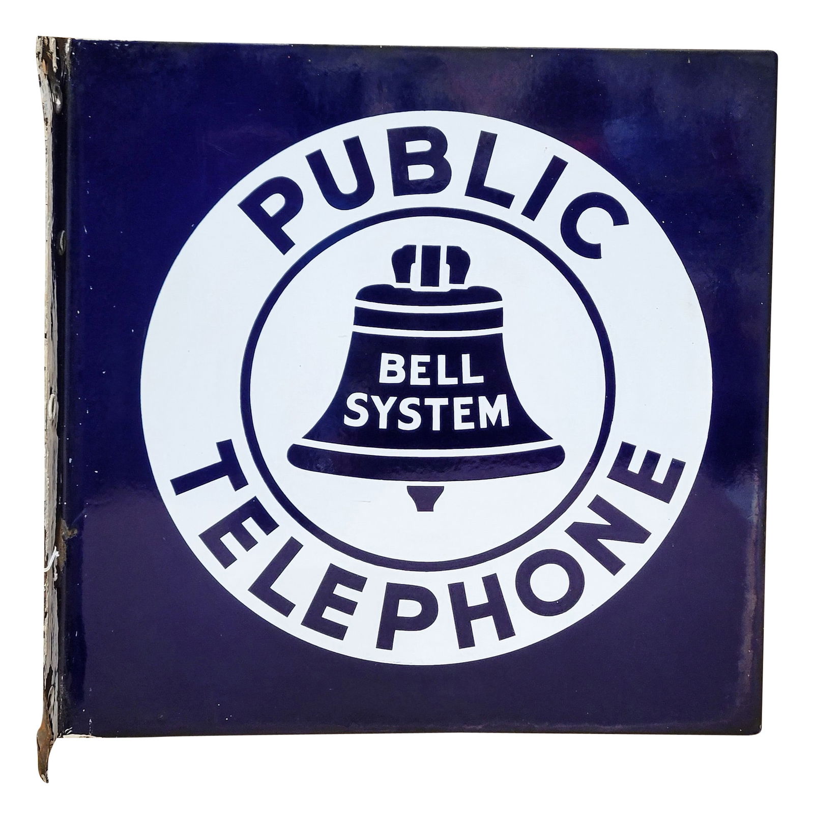 Bell System Public Telephone Service DSP Flange Sign (1 of 3)