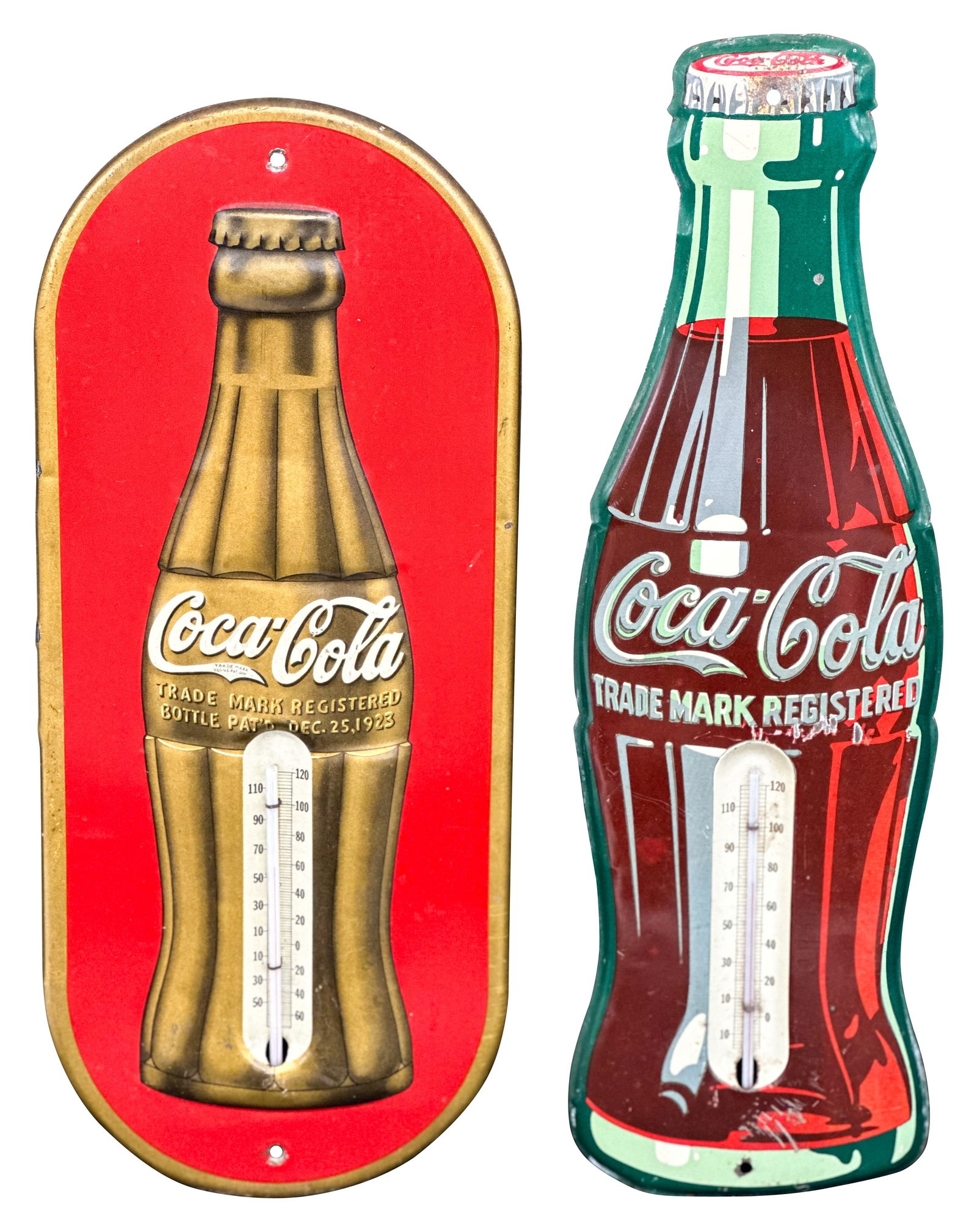 Lot of 2 SST Coca Cola Thermometers (1 of 2)