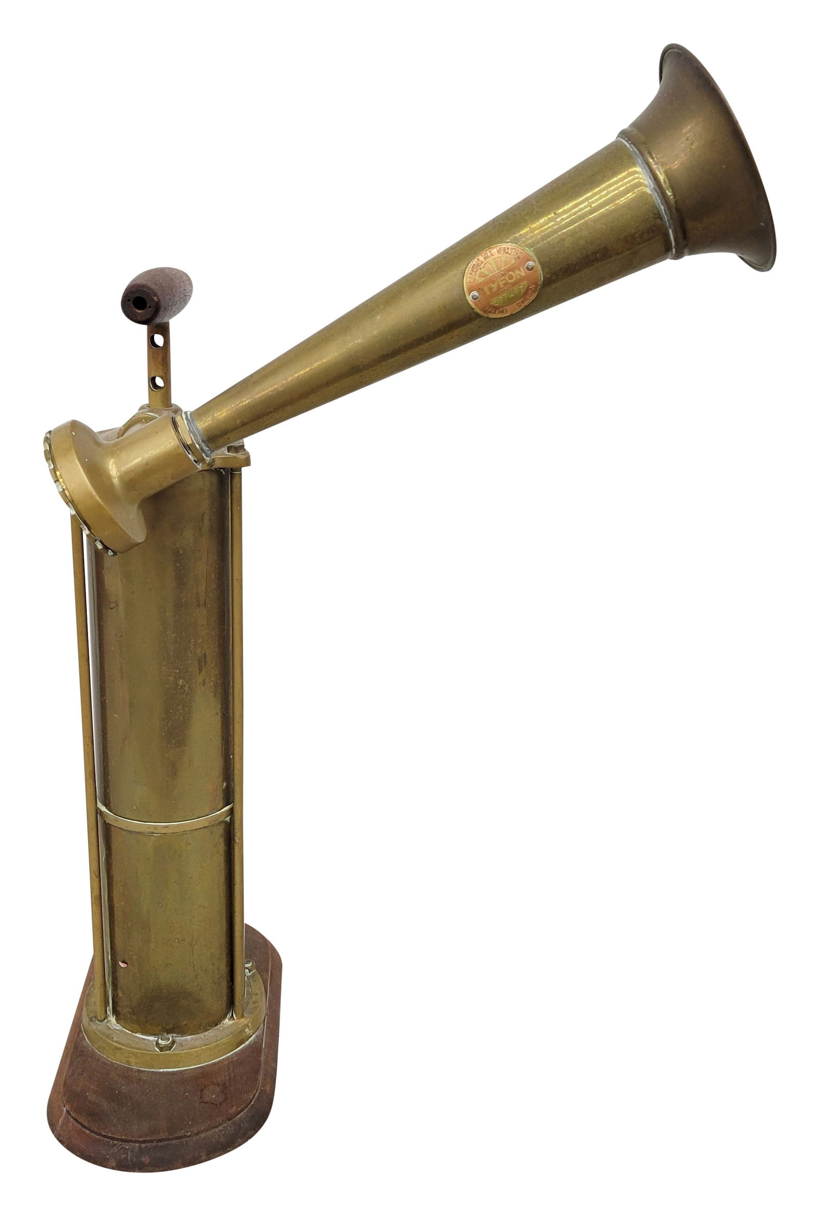 Antique Tyfon Brass Fog Horn (1 of 4)