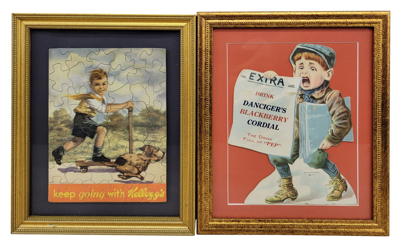 Early Framed Advertising Lot (1 of 4)