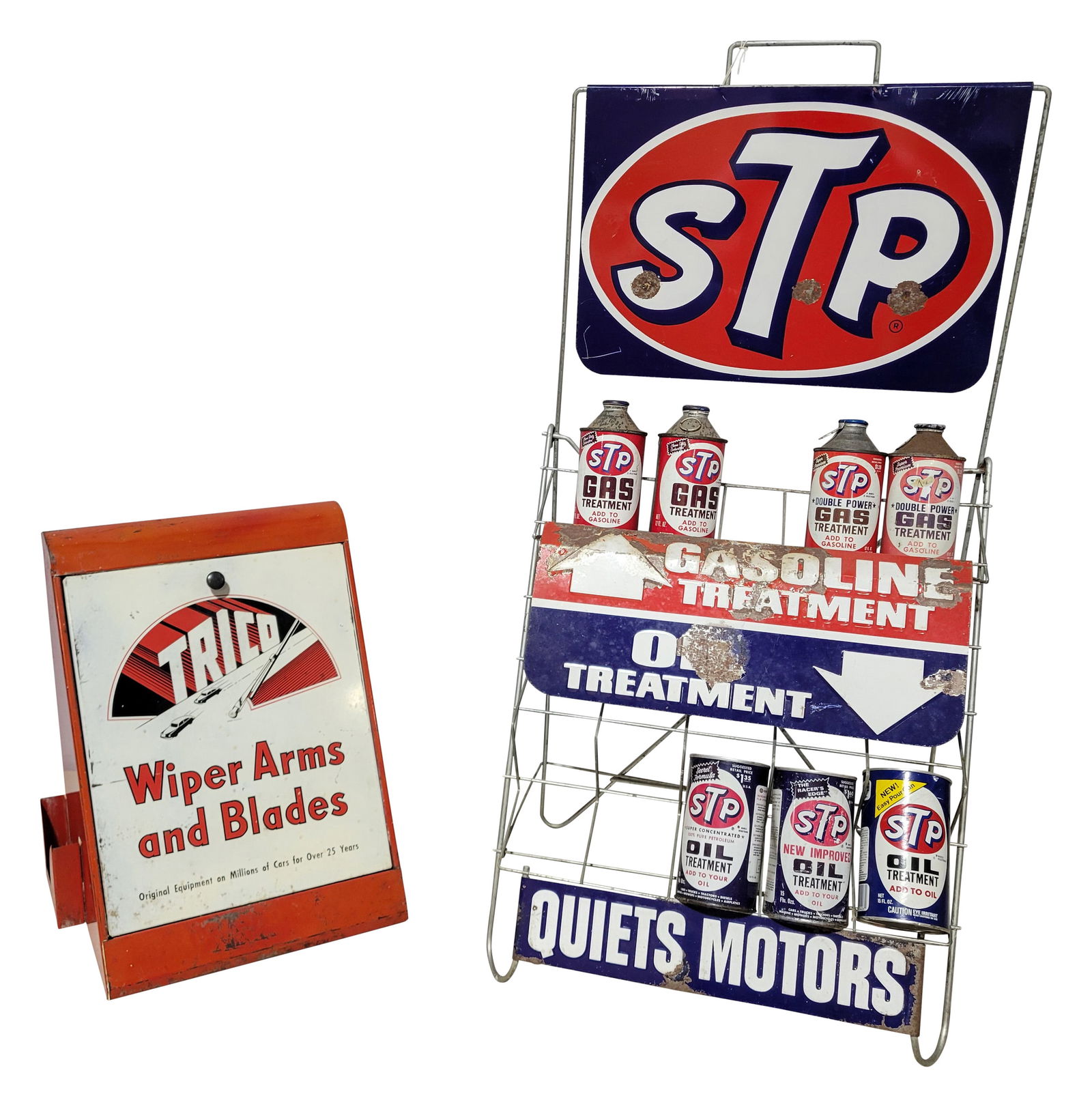 Trico Wiper Arms and Blades Display Cabinet with STP Oil Can Rack (1 of 3)