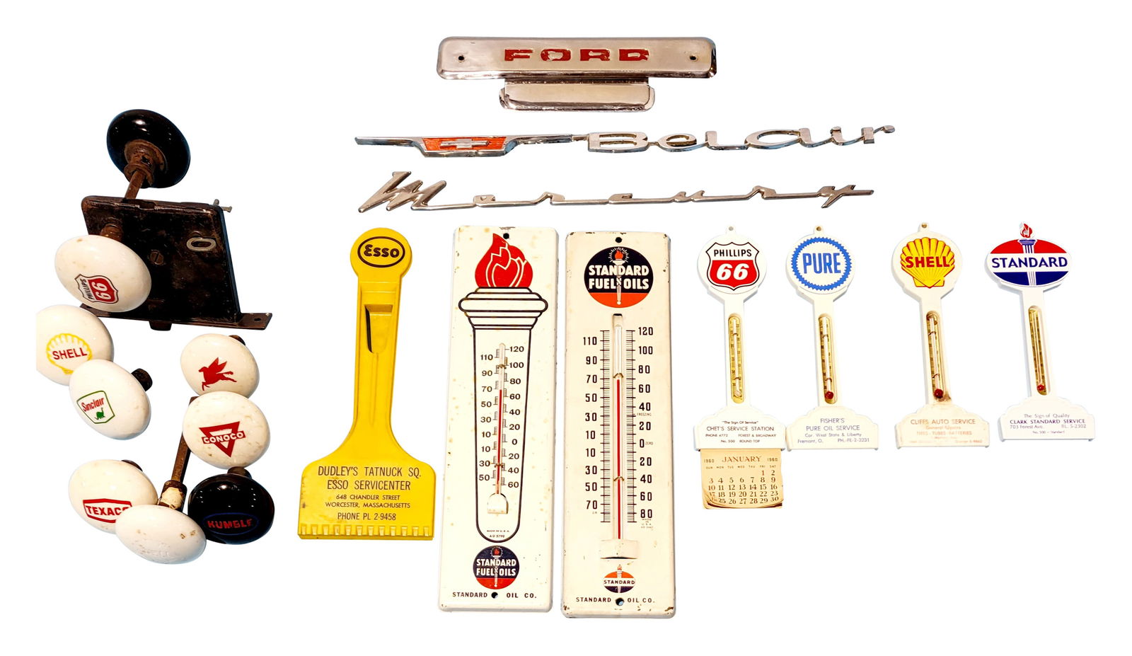 Service Station Advertising Lot Including Standard, Pure, Shell and more (1 of 3)