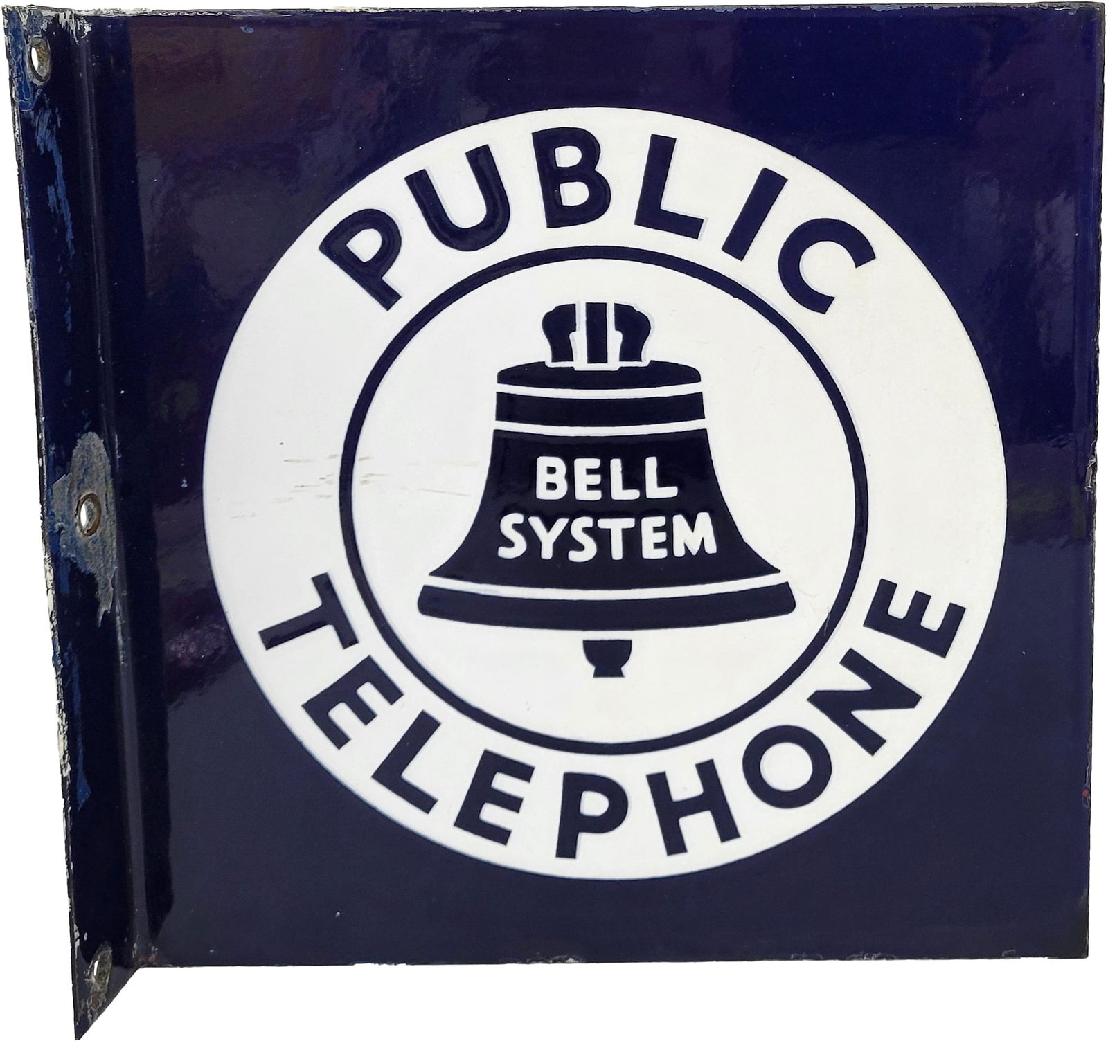 Public Telephone "Bell System" DSP Flange Sign (1 of 2)