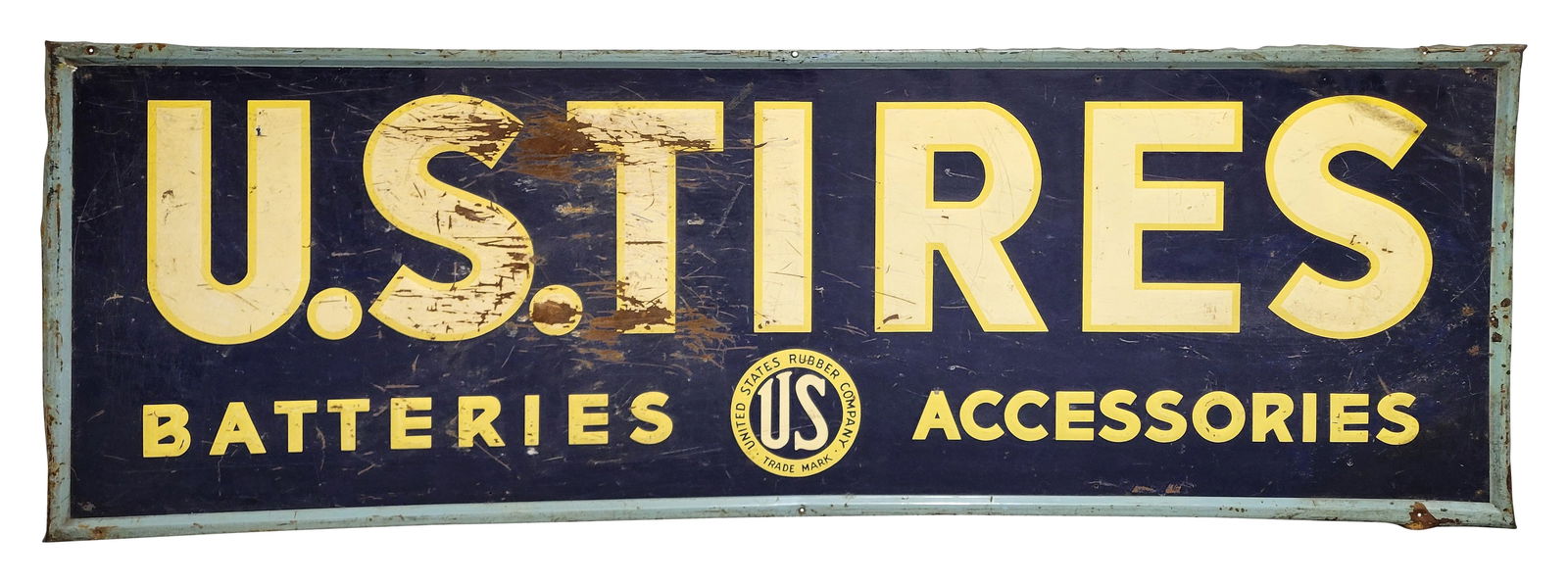 US Tires Batteries Accessories 6' Embossed SST Sign w/ Logo (1 of 2)