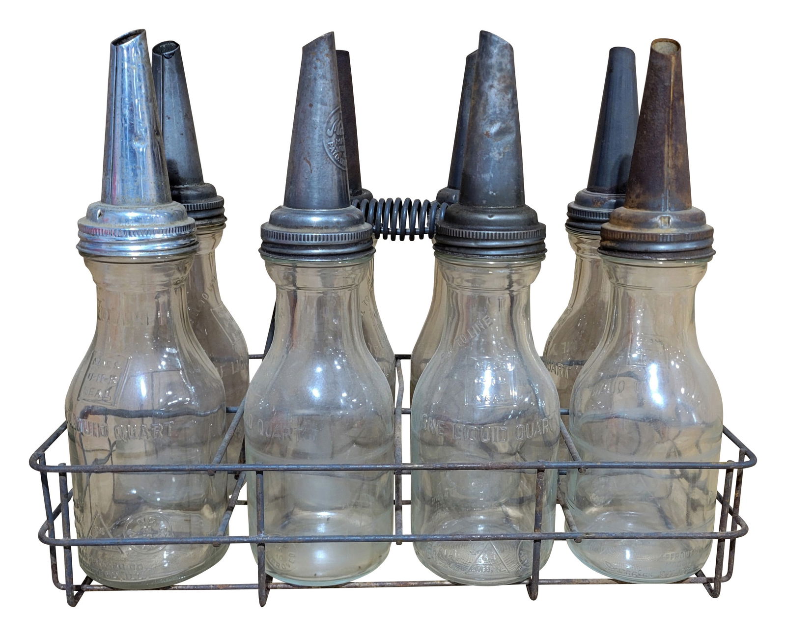 Set of 8 Oil Bottles With Carrier (1 of 3)