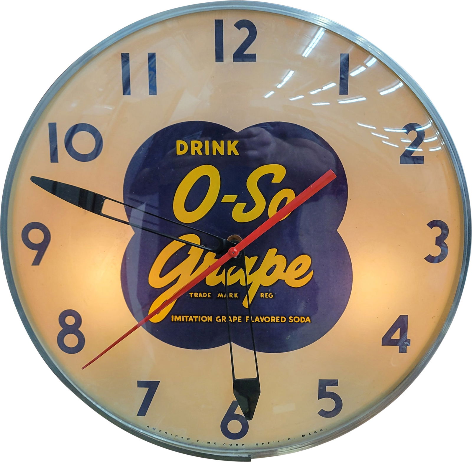 Drink O-So Grape Light Up Clock (1 of 4)