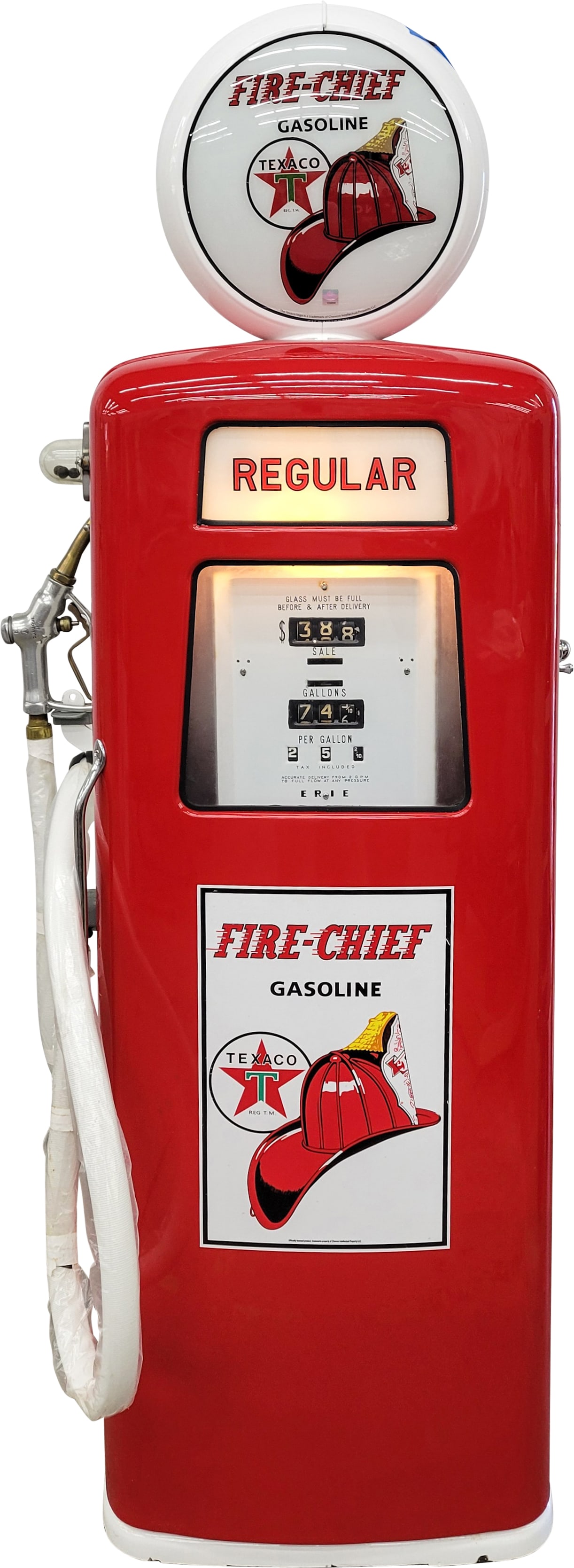 Erie Computing Gas Pump Restored Texaco Fire Chief Gasoline (1 of 5)
