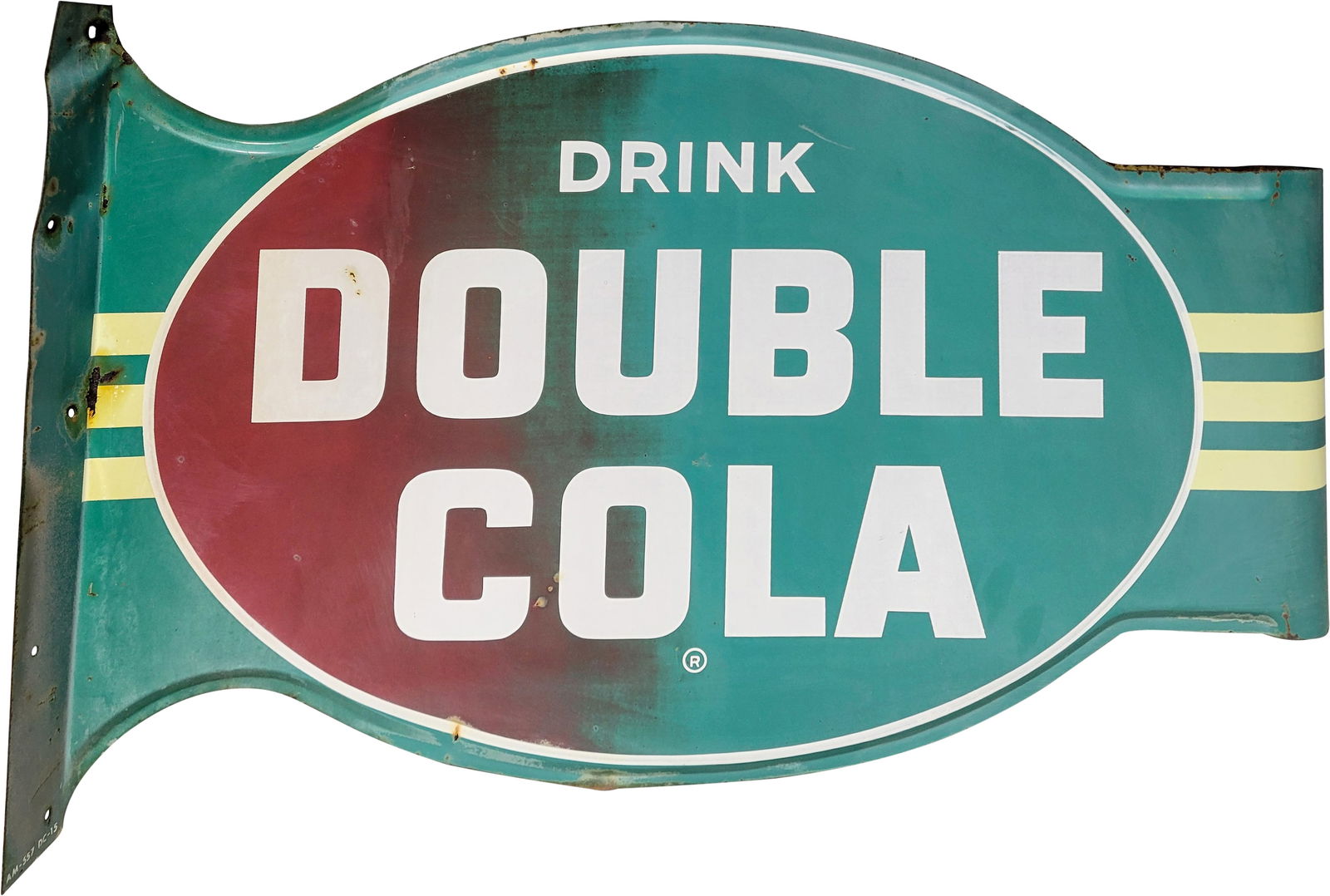Drink Double Cola DST Bull Nose Flange Sign (1 of 3)