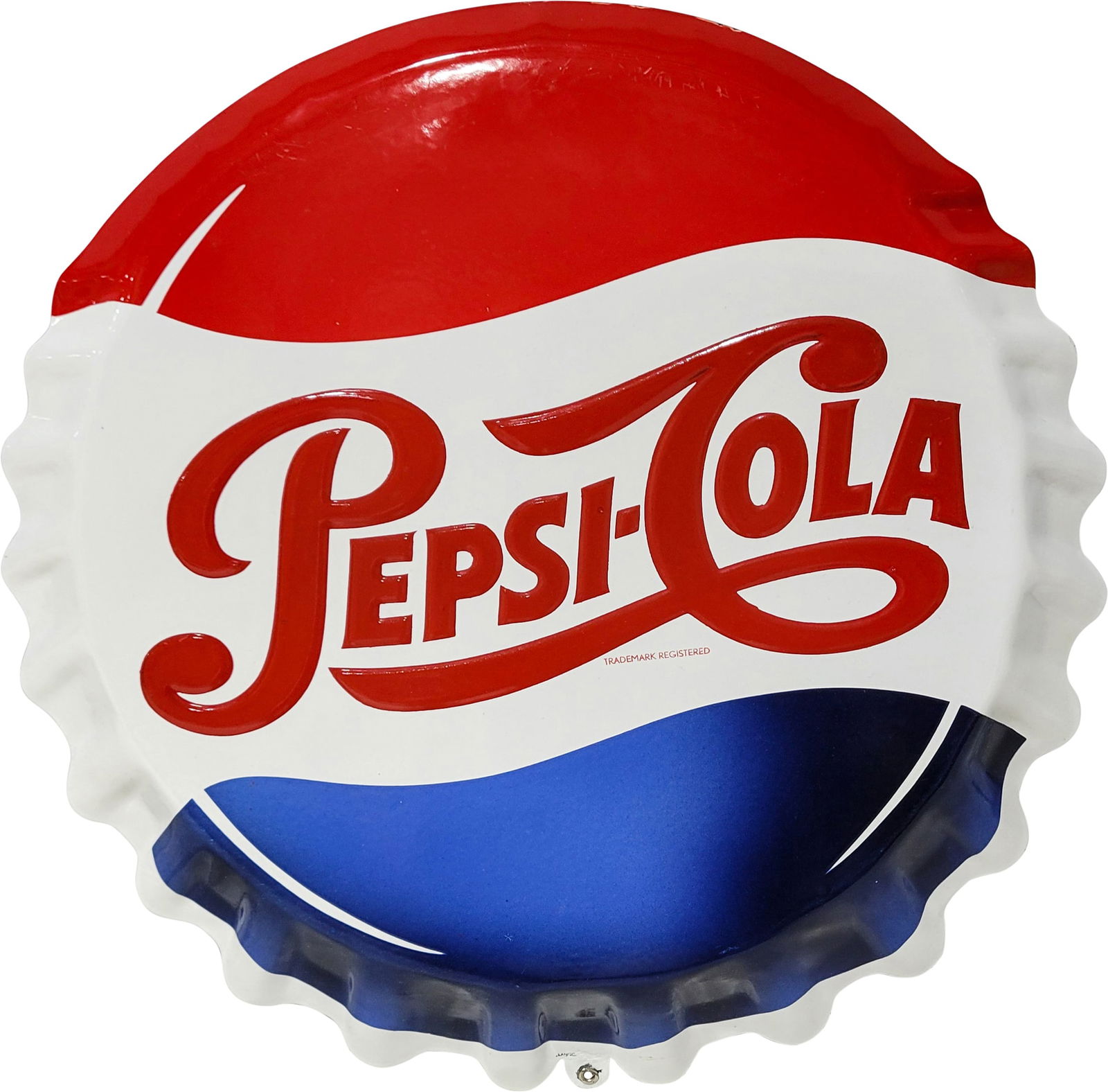 Pepsi Cola SSP Embossed Button Sign (1 of 2)