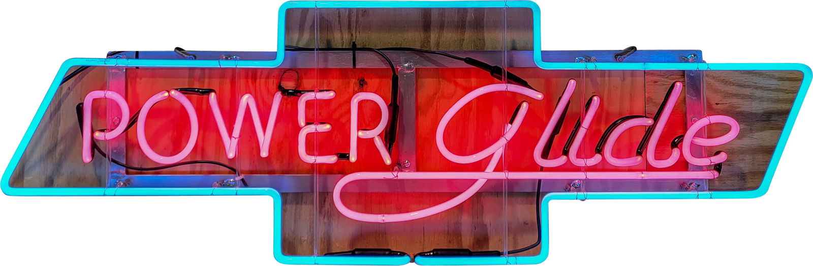 Chevrolet Power Glide 55" Skeleton Neon Logo Sign (1 of 2)