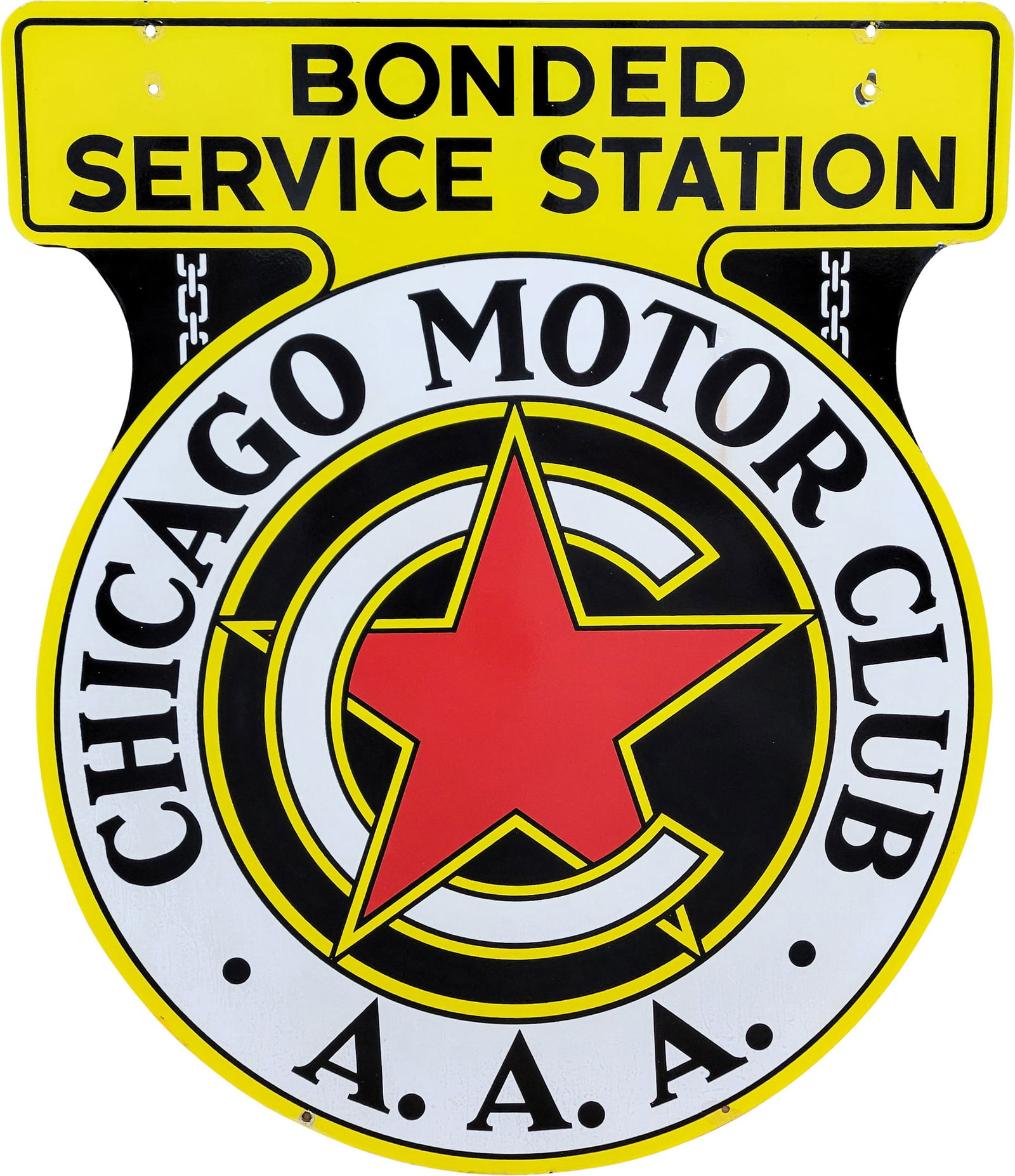 Chicago Motor Club AAA Bonded Service Station DSP Sign (1 of 2)