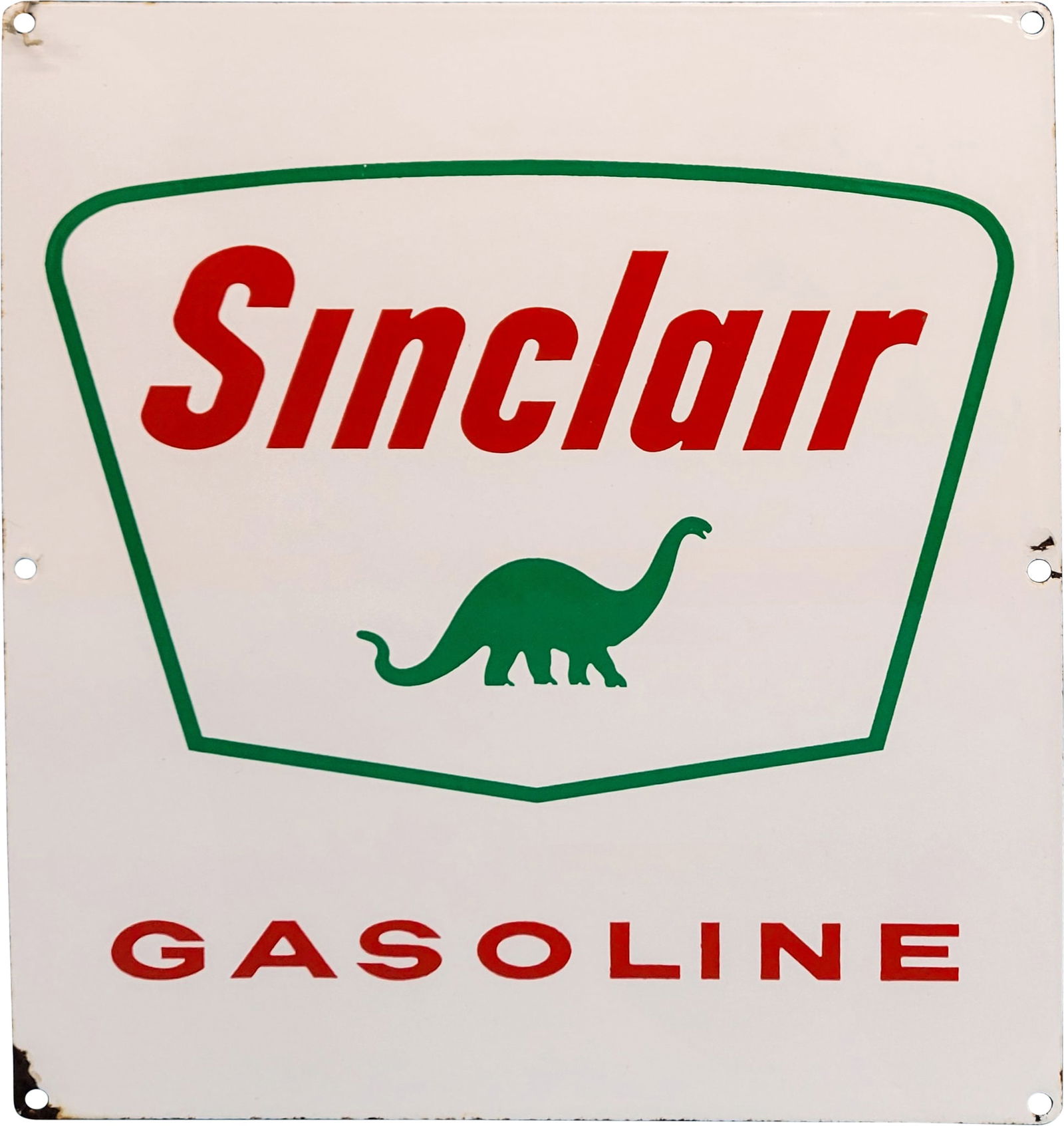 Sinclair Dino SSP Gas Pump Plate Sign (1 of 2)